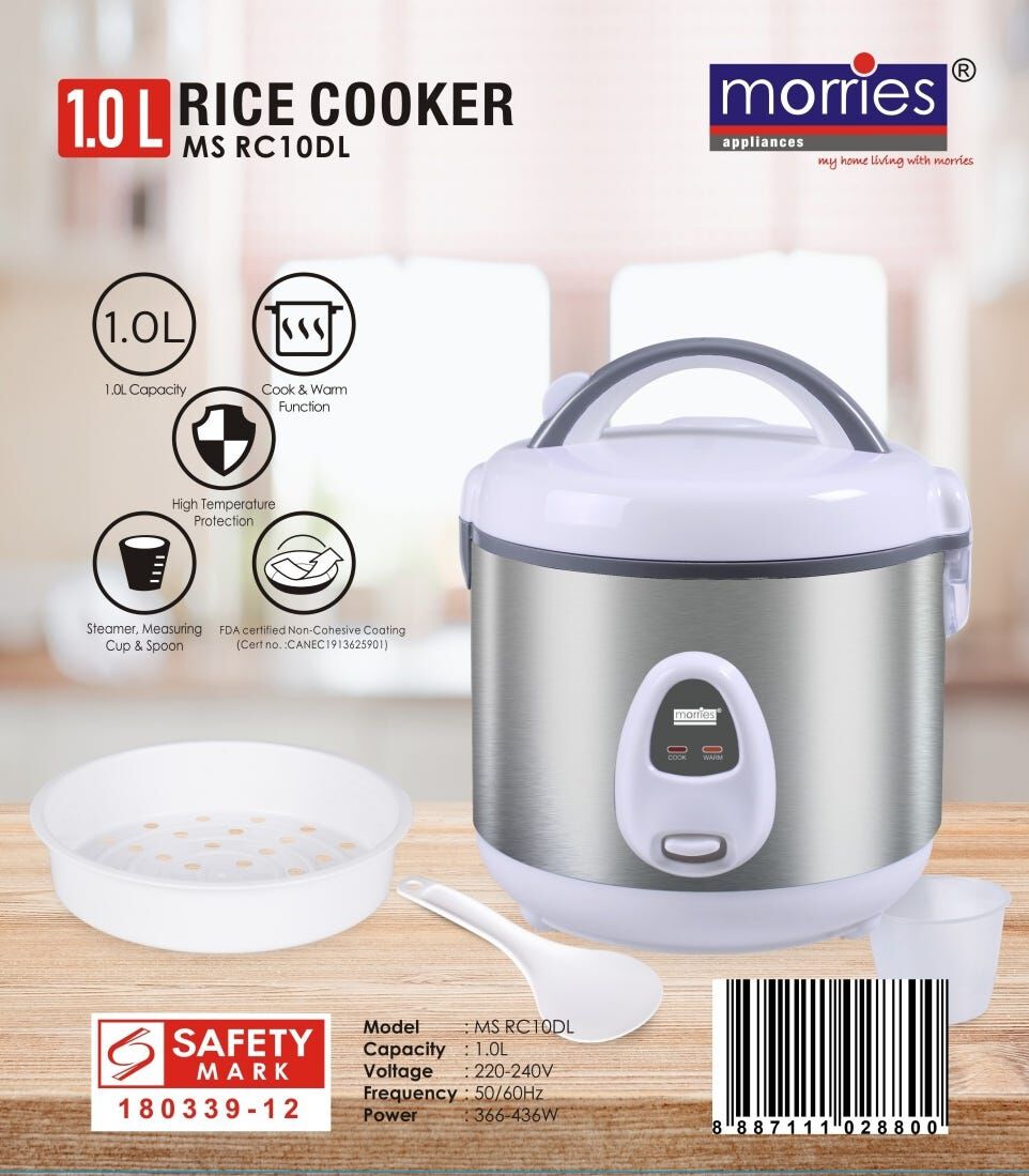 MORRIES Rice Cooker (1.0l) MS-RC10DL-image 3