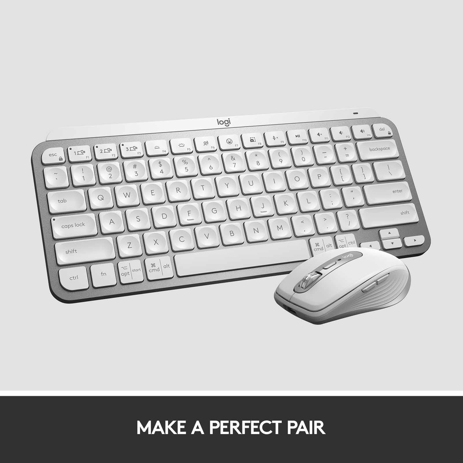 LOGITECH Logi Mx Keys Mini For Mac Keyboard Pale Grey 1y 920-010528-image 3