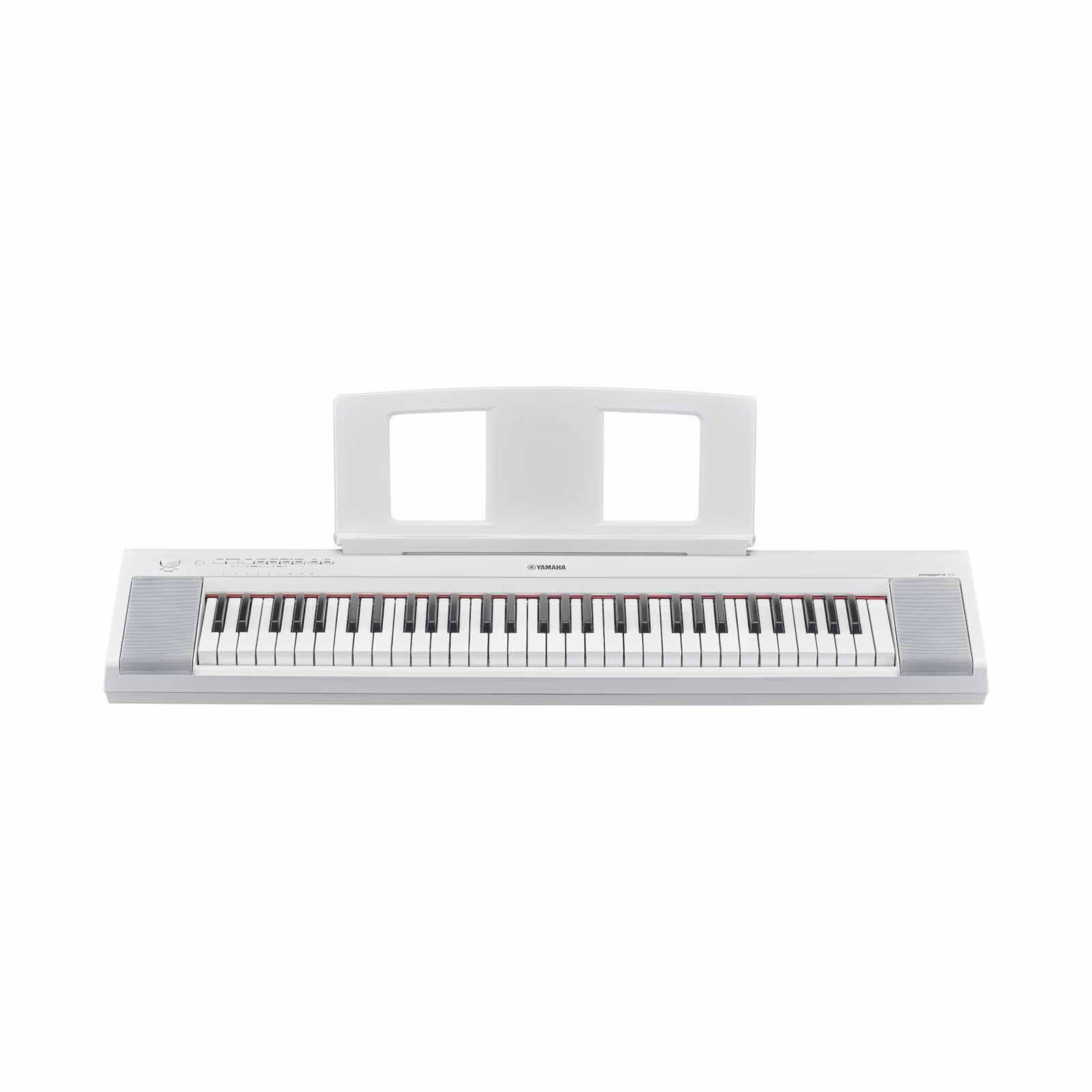 YAMAHA Portable Keyboard With Adaptor Pa-130b - White NP-15WH/PA-image 4