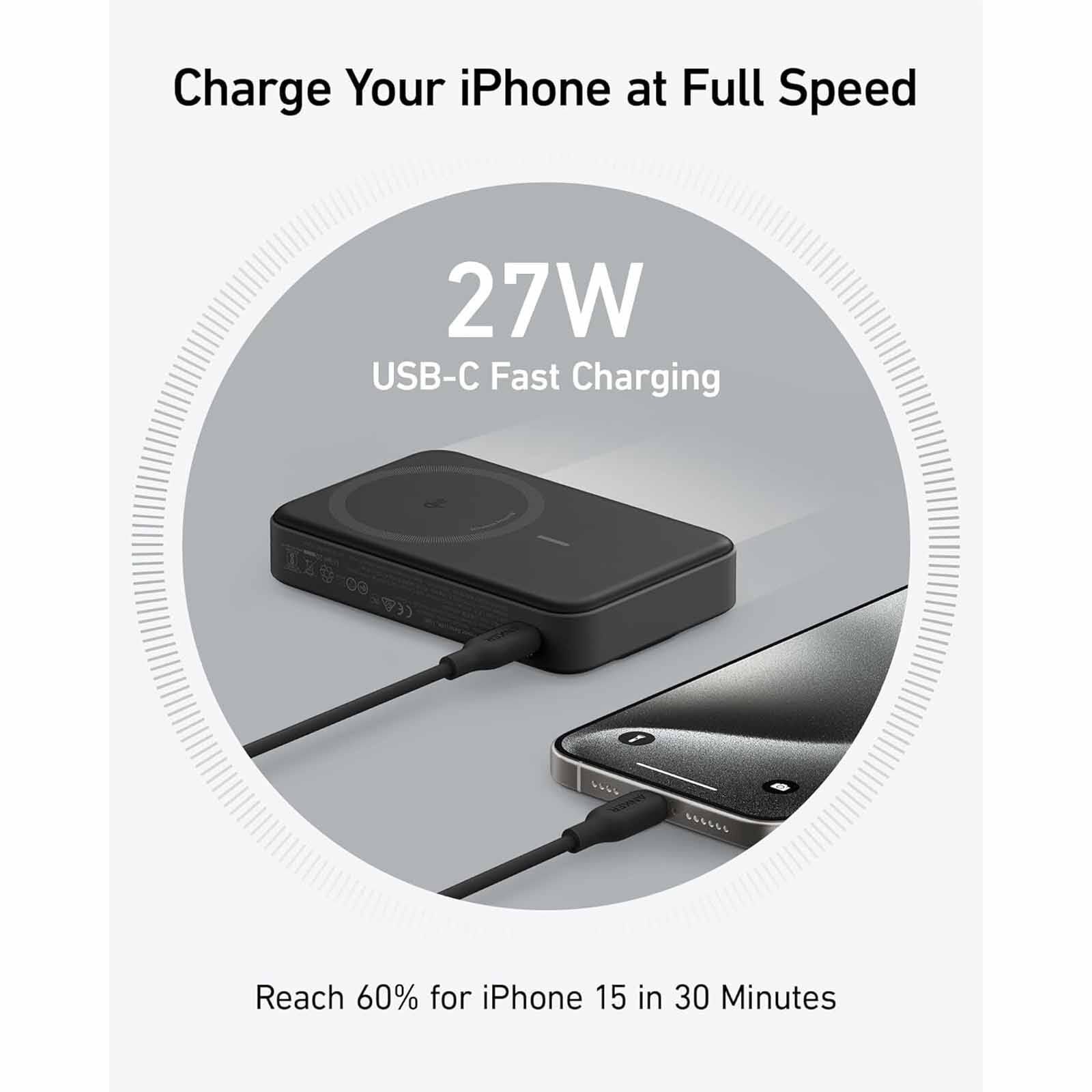 ANKER Maggo Powerbank 10k Qi2 Black A1654H11-image 4