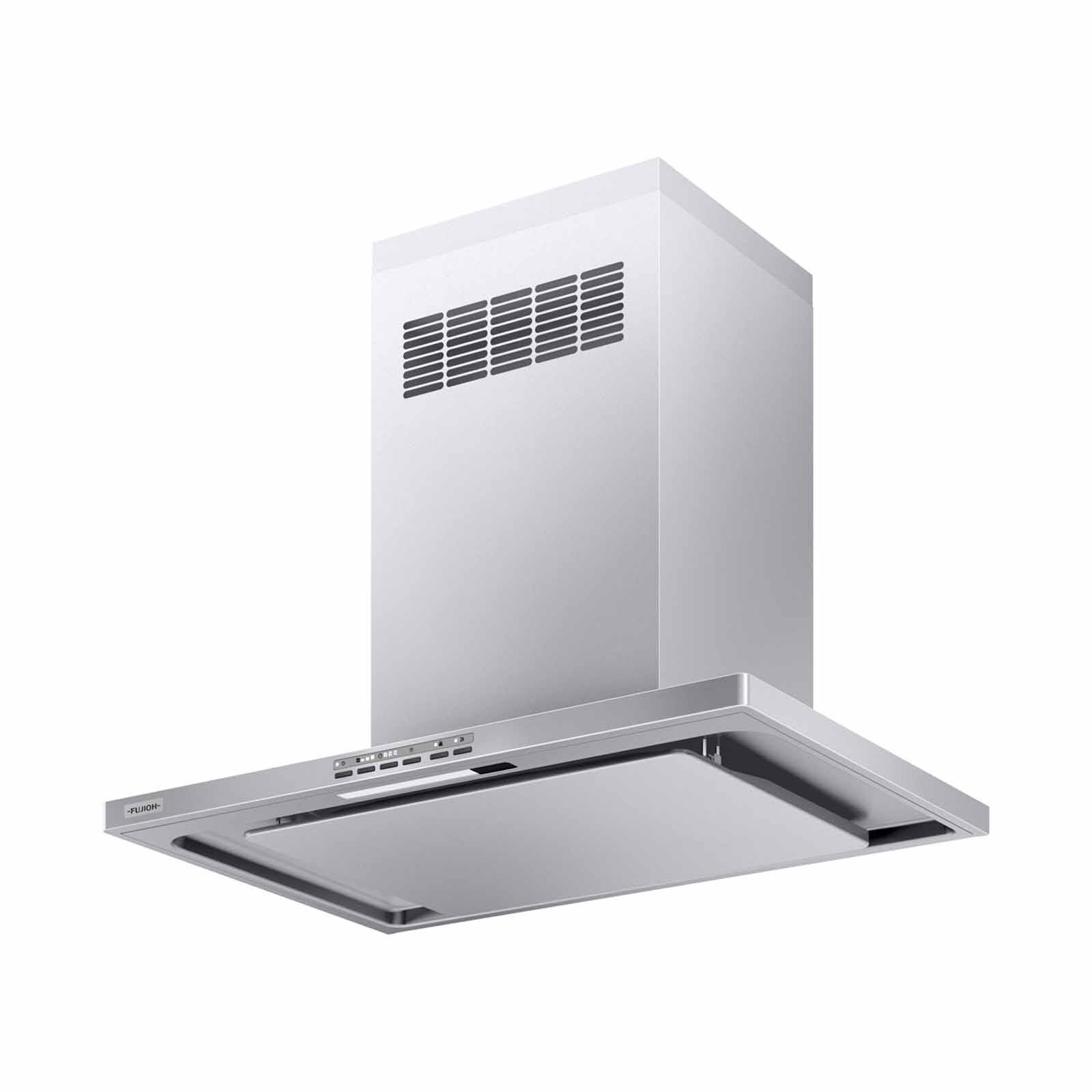FUJIOH 90cm Made In Japan Patented Oil Smasher Chimney Hood - Silver Metallic (exclude Installation) FR-CL1890 R SV-image 2
