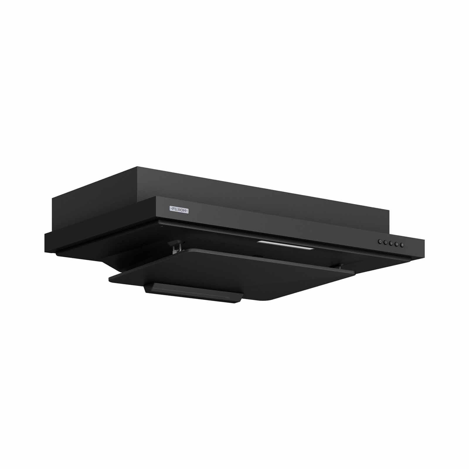 FUJIOH 90cm Made In Japan Slim Hood - Texture Black (exclude Installation) FR-FS2290RP XBK-image 2