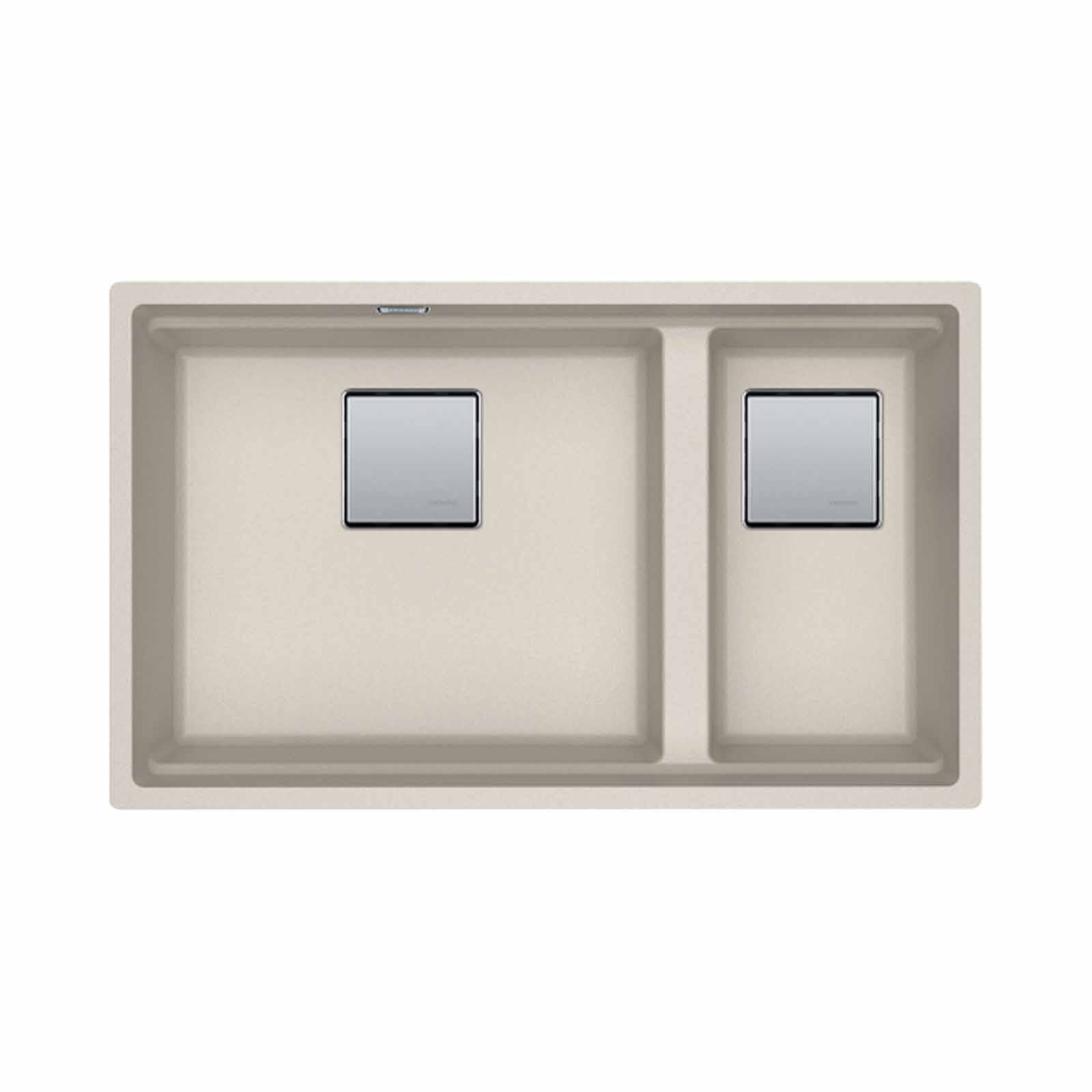 FRANKE 2 Double Bowl Fragranite Kitchen Sink - Kng120-ce Coffee KUBUS-image 1