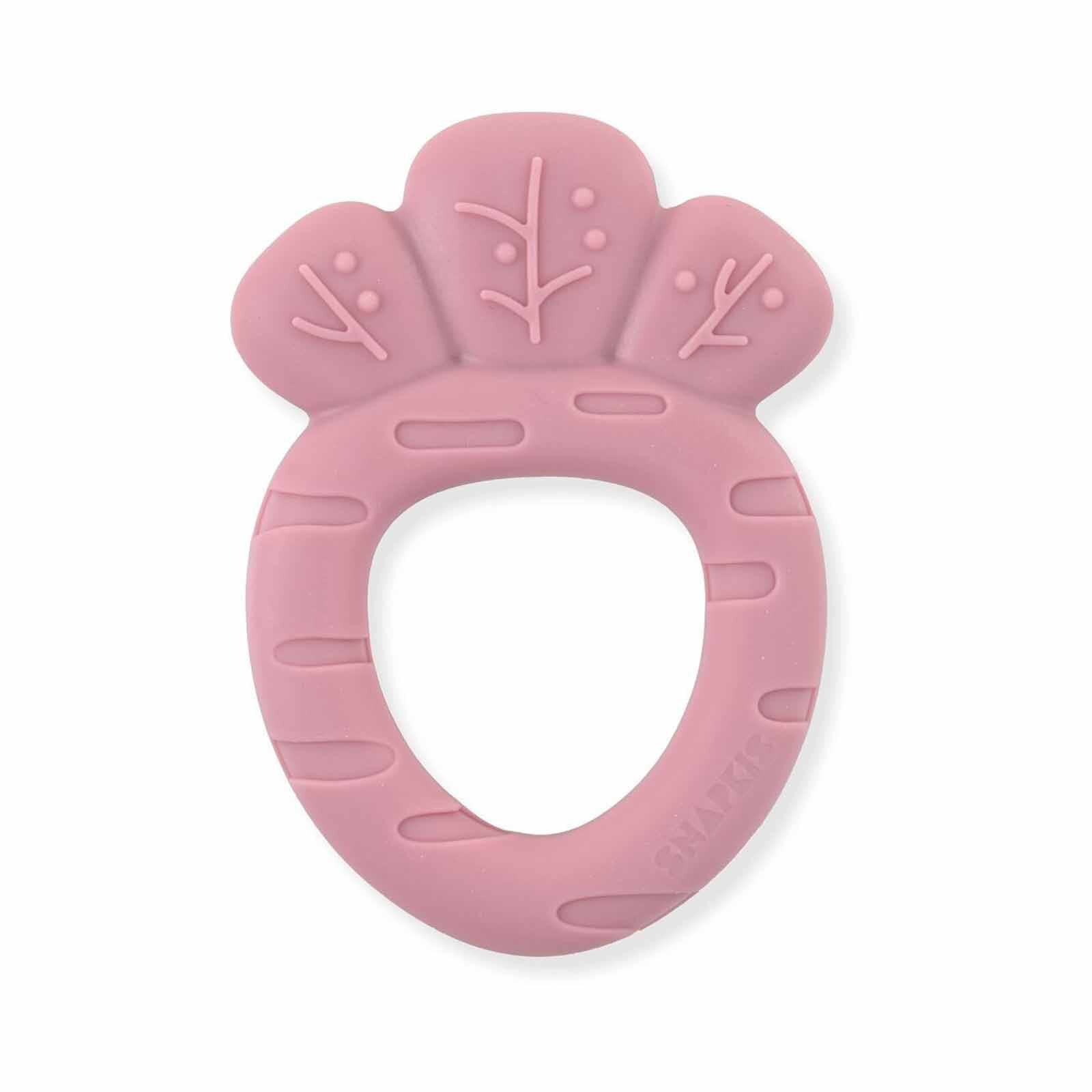 SNAPKIS Dark Pink CARROT SIL TEETHER