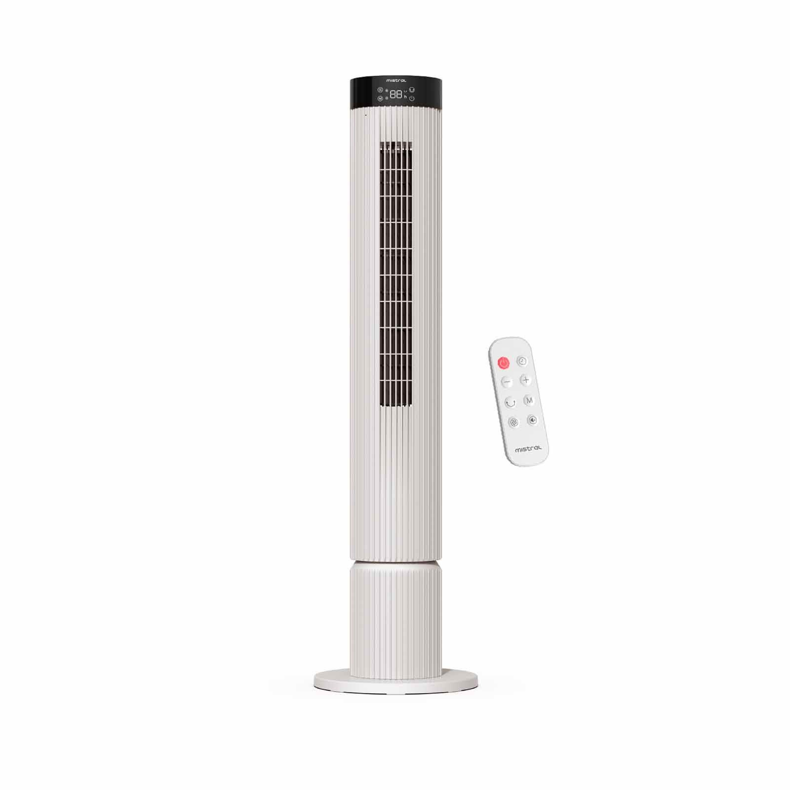 MISTRAL 43 In Dc Tower Fan With Wifi And Remote Control MFD4389DRW-GR-image 1