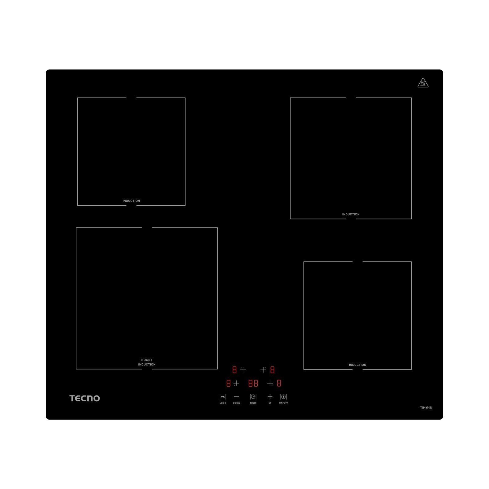 TECNO 4 Zones Induction Hob (exclude Installation) TIH648-image null