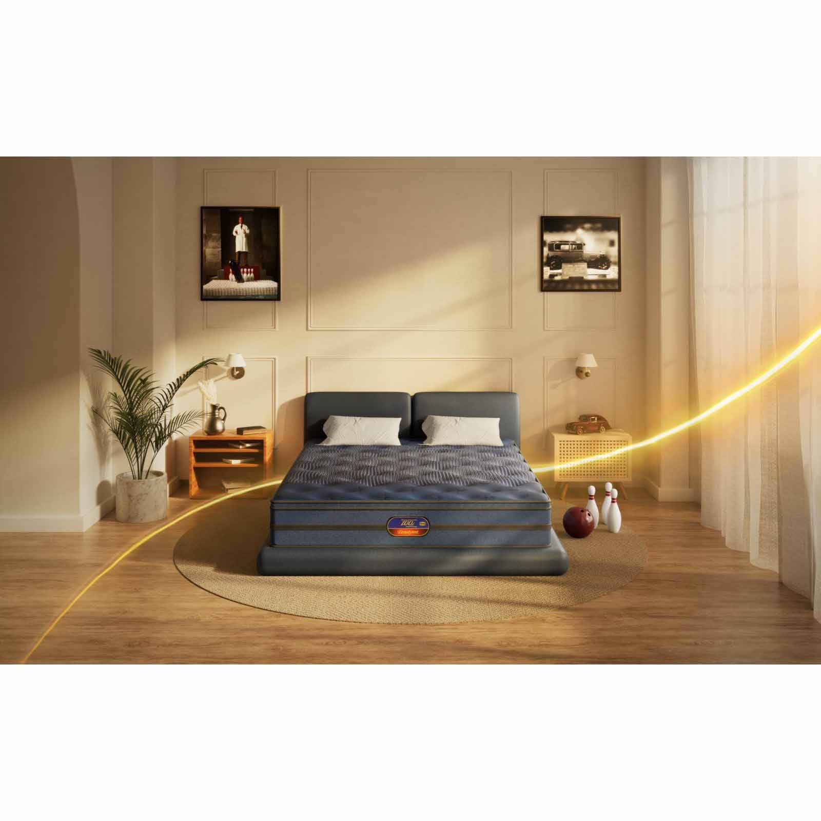 SIMMONS King Size Mattress 182cm X 190cm BR CENTENNIAL LUXE EURO TOP NF MATT-image null