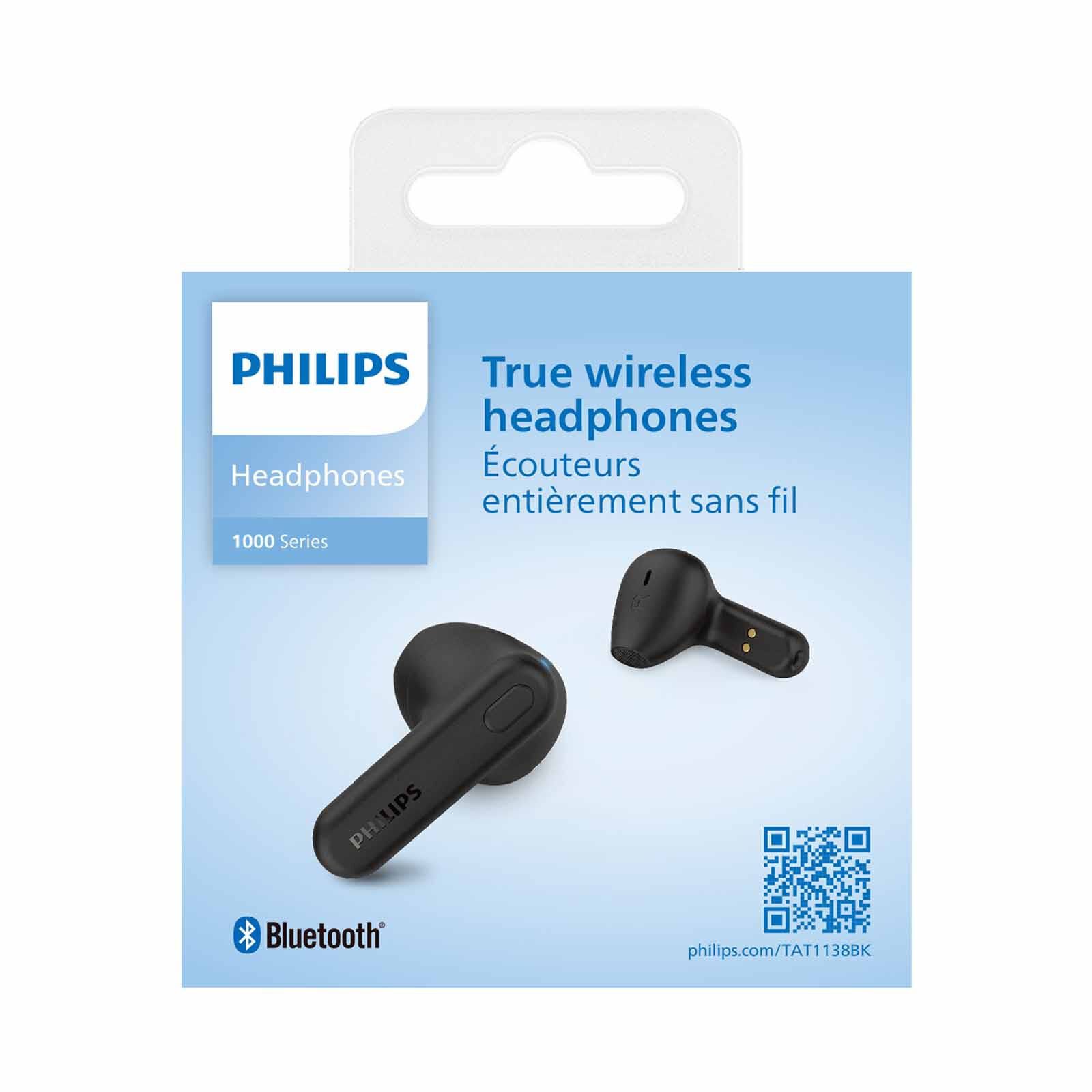 PHILIPS True Wireless Headphones Black TAT1138BK/97-image 7