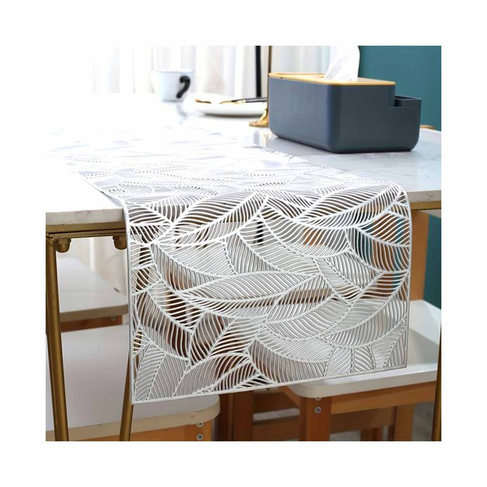 RAPEE Twine Tablerunner Silver (online) TWINETRSIL-image 3