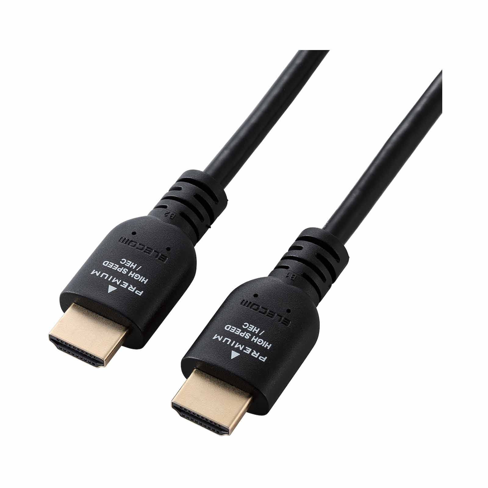 ELECOM Premium 4k Hdmi Cable 2.0m Black DH-HDPS14E20BK2-image 2