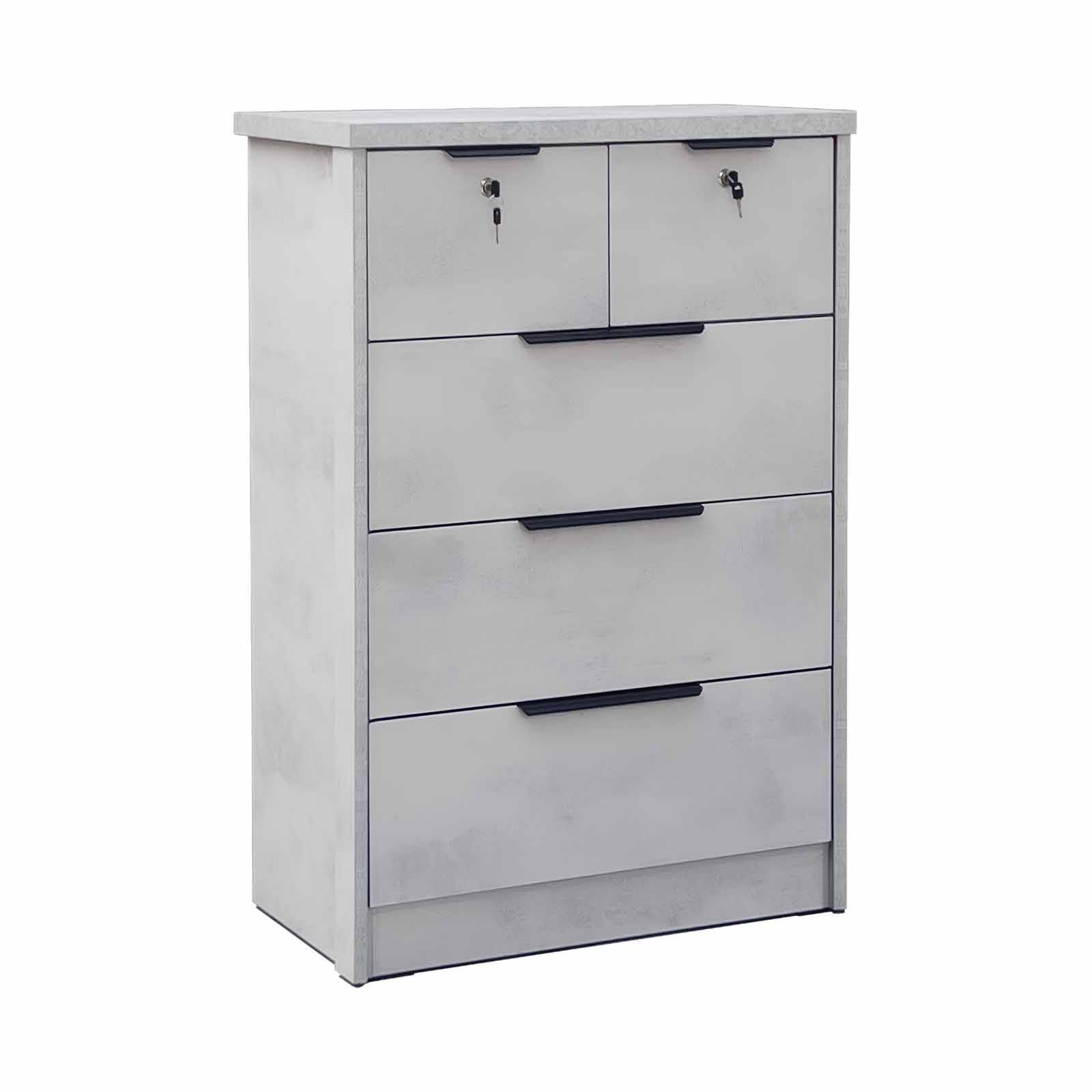 SMARTBOX Chest Of Drawer (solid Plywood) OTTIS GREY-image null