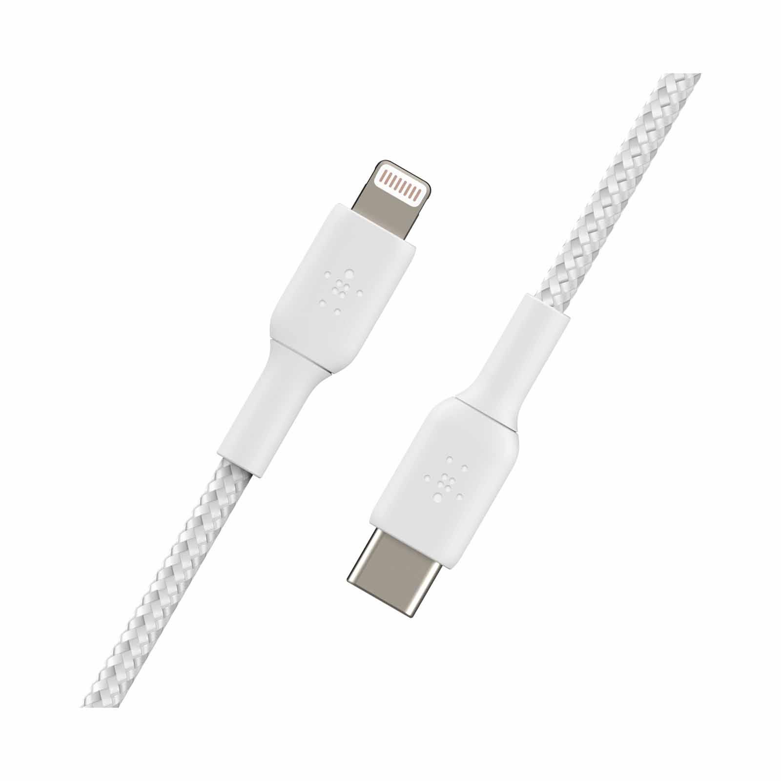 BELKIN Boostcharge Braided Usb-c To Lightning Cable-1m White CAA004BT1MWH-image 3