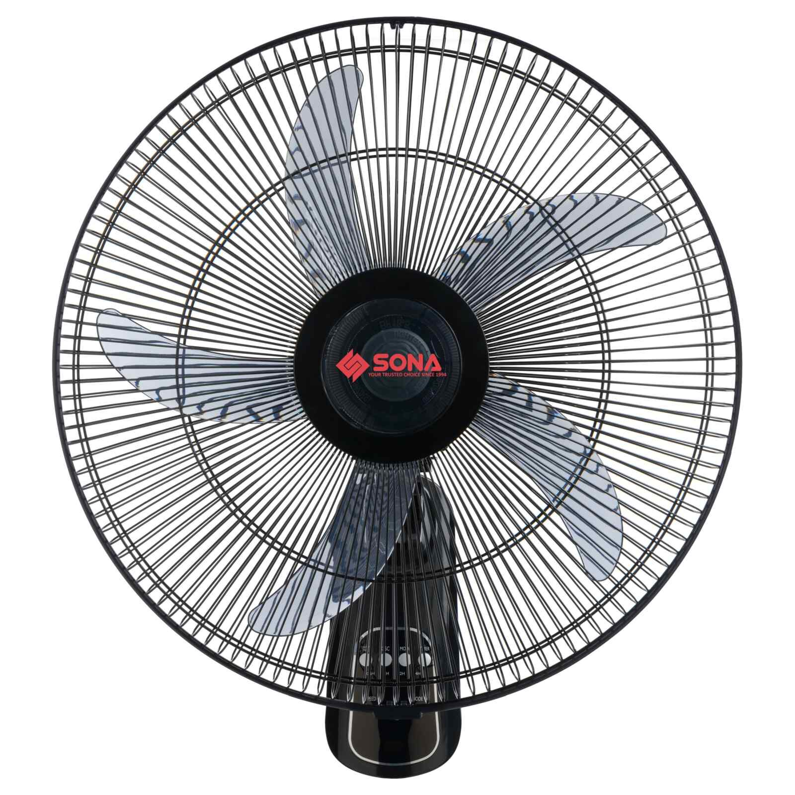 SONA 18 In Wall Fan (black) SFW1572-image 1