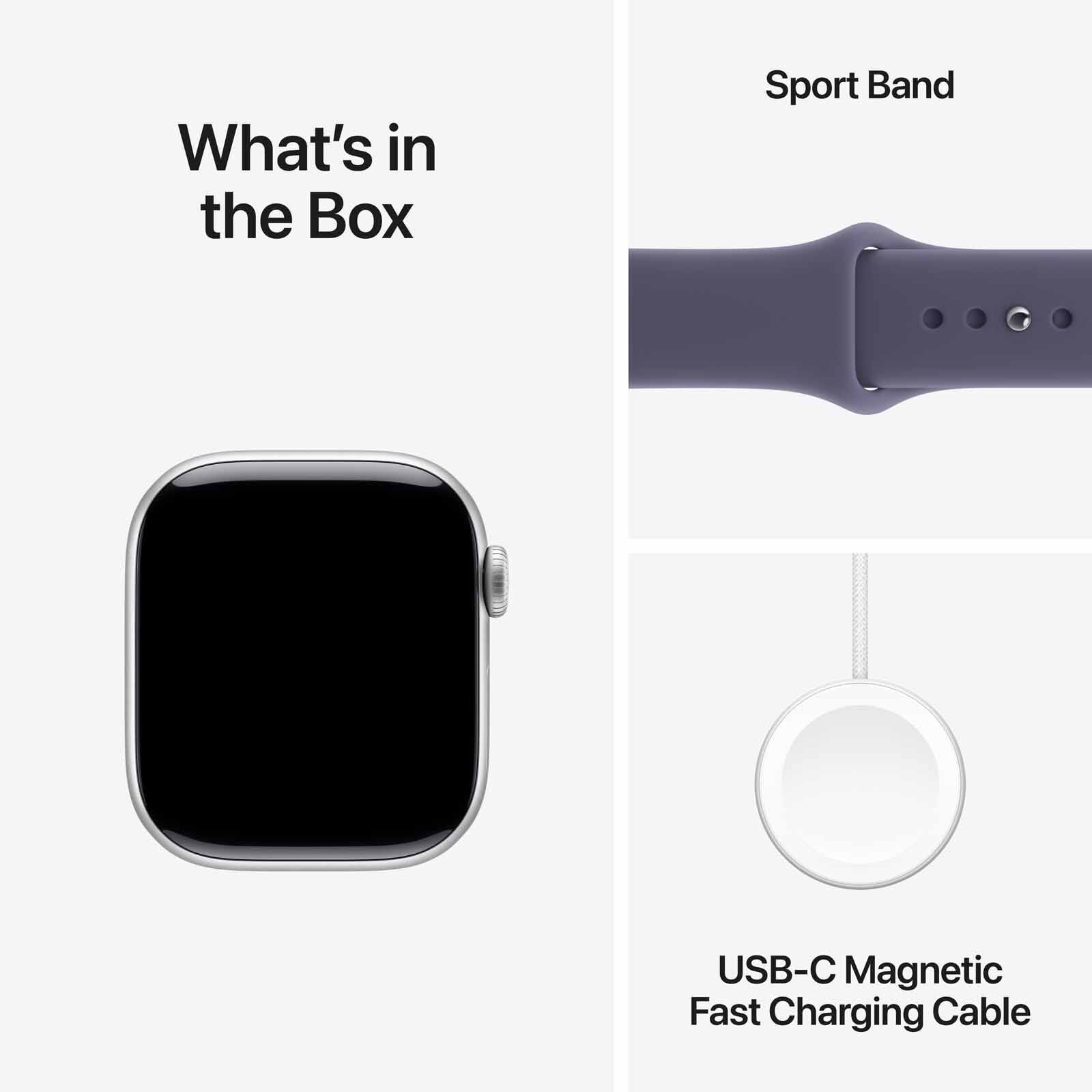 APPLE Watch Series 11 Gps 42mm Silver Aluminium Case With Purple Fog Sport Band - S/m MEU64X/A-image 6