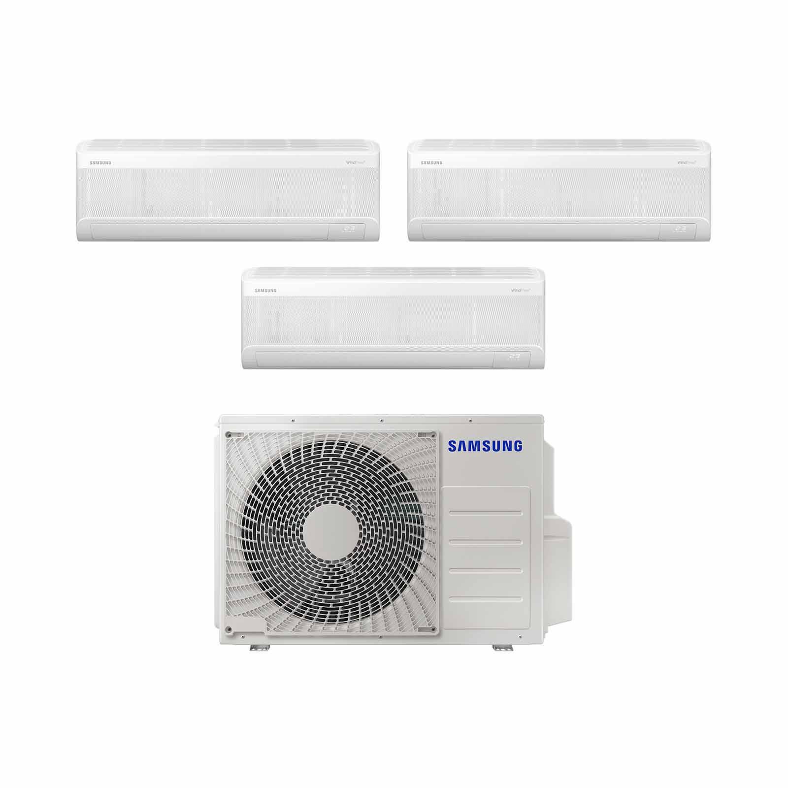 SAMSUNG Samsung System 3 Aircon 7kwh Cu (9000btu X 2, 24000btu X 1) AJ070DCJ4KF/SP +AJ009DBAPKF/SP  X 2 + AJ024DBAPKF-image 1