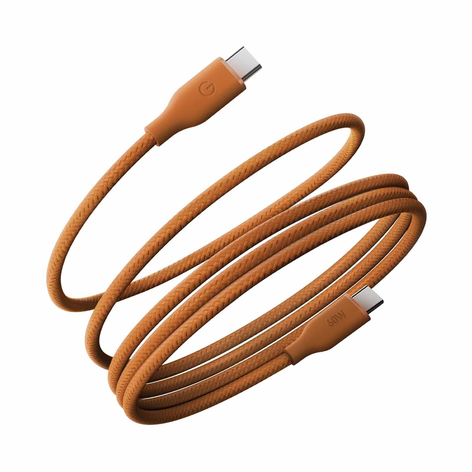 ENERGEA Helix 60 C-c Magnetic Cable 480mbps, 60w 1.5m - Orange CBL-HX60-ORG150-image 1