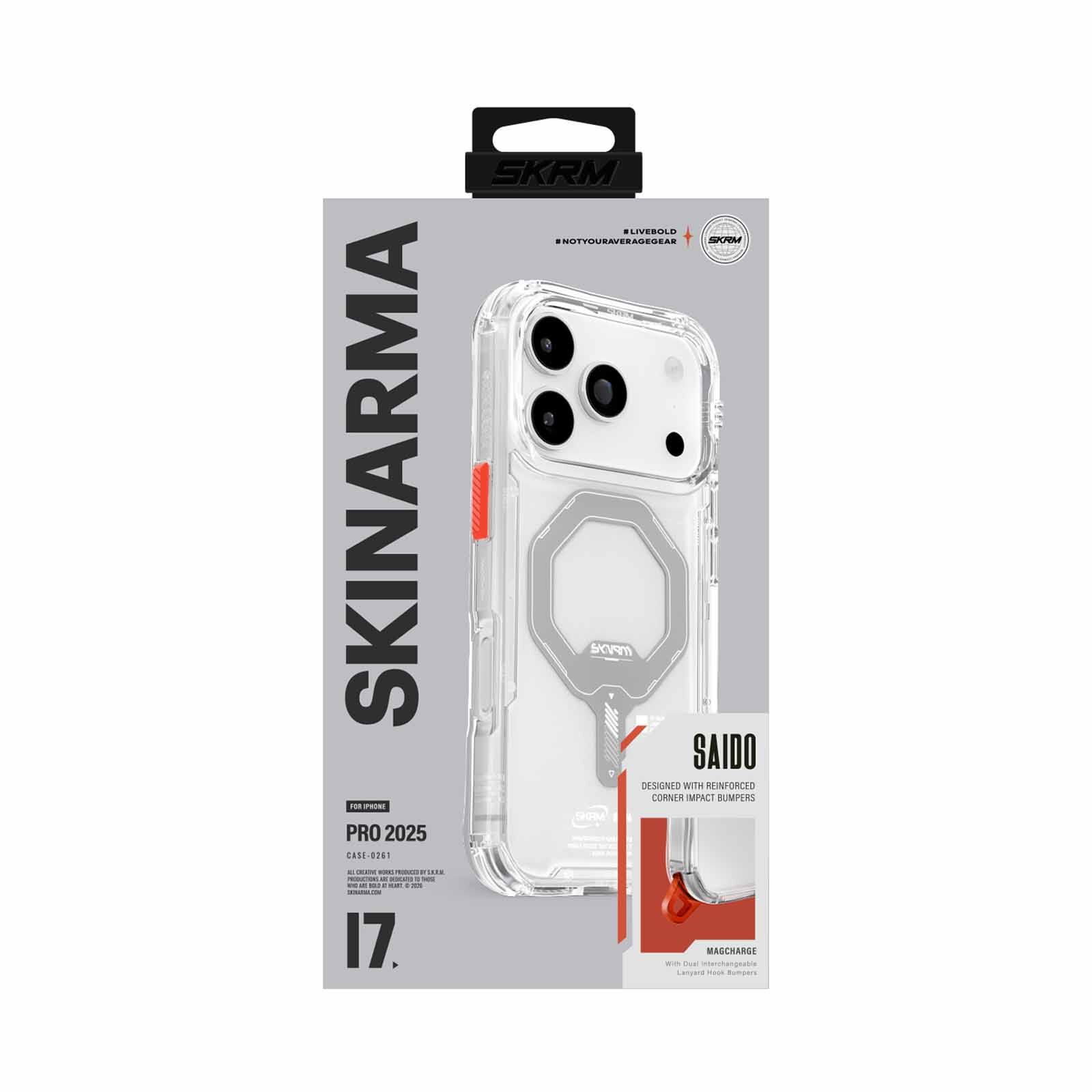 SKINARMA Iphone 17 Pro (2025) 6.3" Saido (mag-charge) SK-2025IPP6.3-SDOMS-CLR-image 1