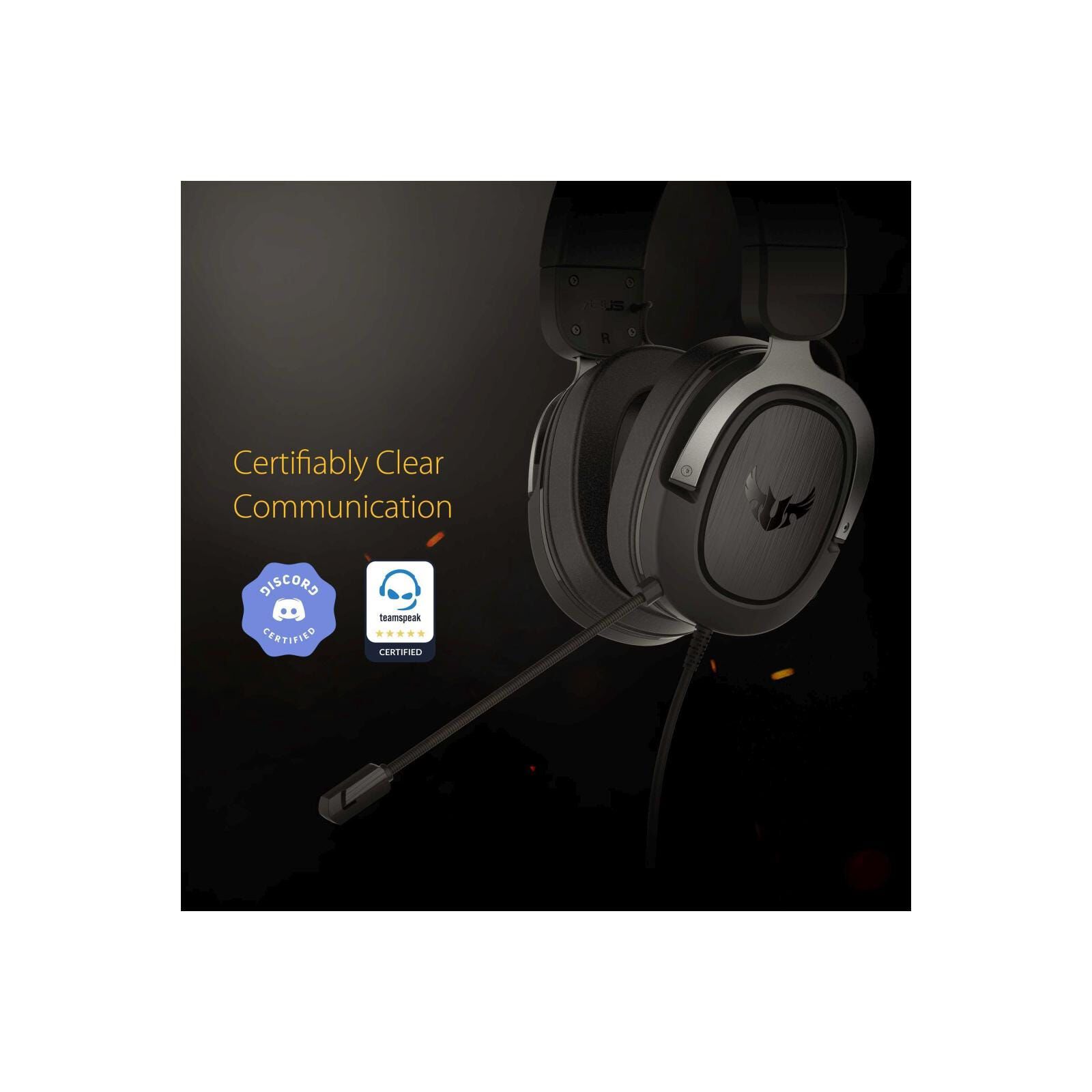 ASUS 3.5mm Lightweight Gaming Heads Et 7.1 Surround Sound W/ Mic AS TUF GAMING H3 (GUN METAL)-image 6