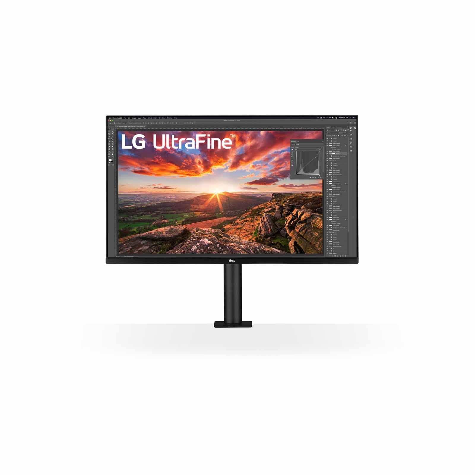 LG 31.5in Uhd 4k Ips Display Usb Type-c Has Ergo Monitor 32UN880K-B-image 1