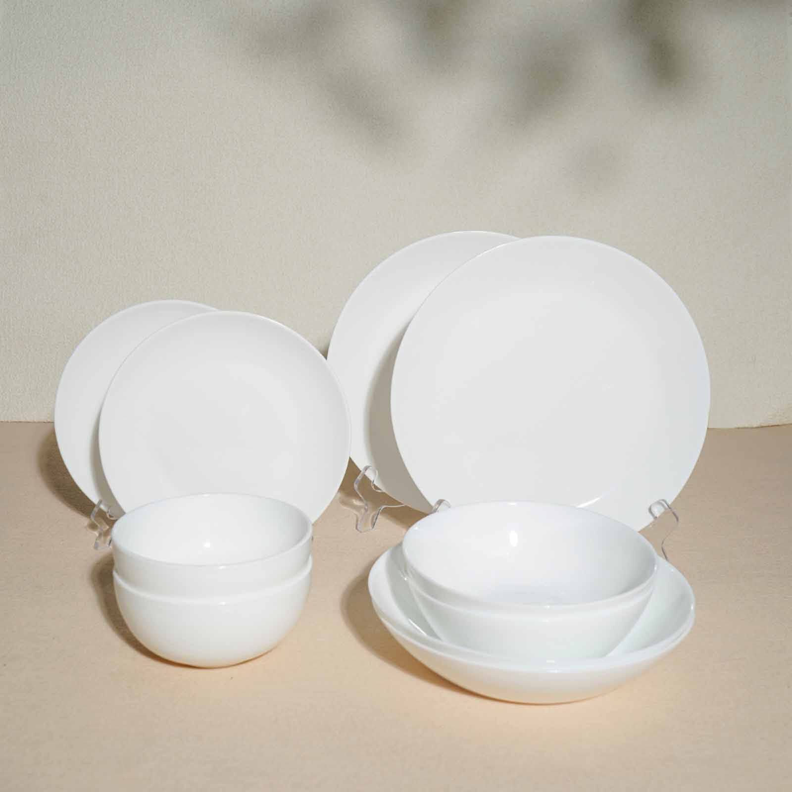 LA GOURMET Pearl Luxe 20pcs Dinner Set - White LGPAL434883-image null