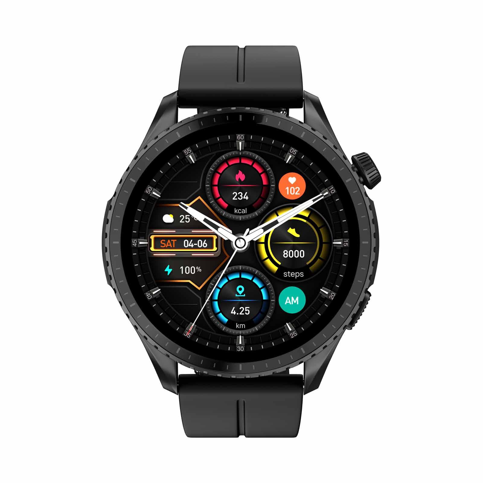 NOISE Origin Smartwatch - Jet Black WRB-SW-ORIGIN-STD-GMTL_BLK-image 1