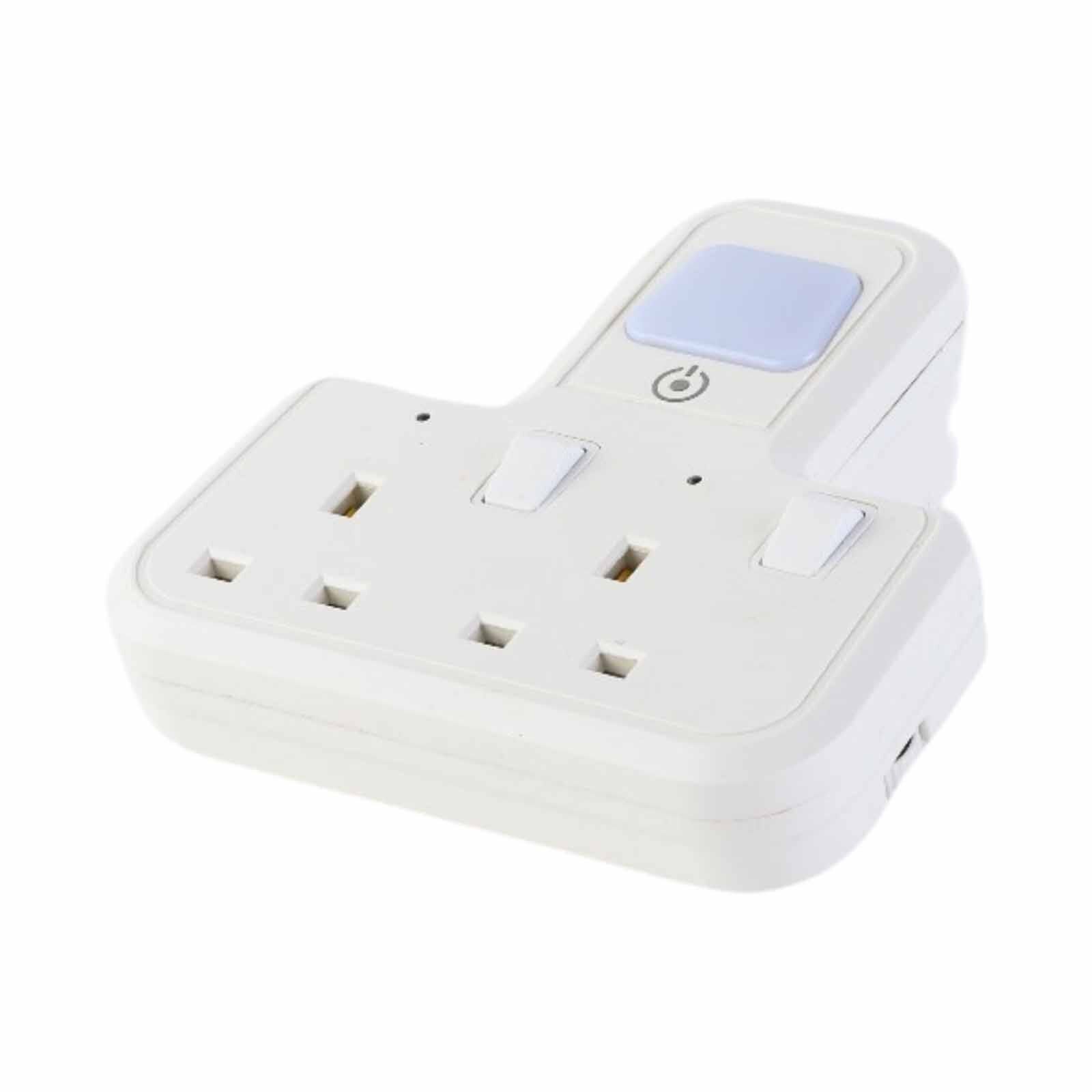 MORRIES T-shape 2 Way Adaptor With Night Light Function (white) MS-282TAWNL-image 5