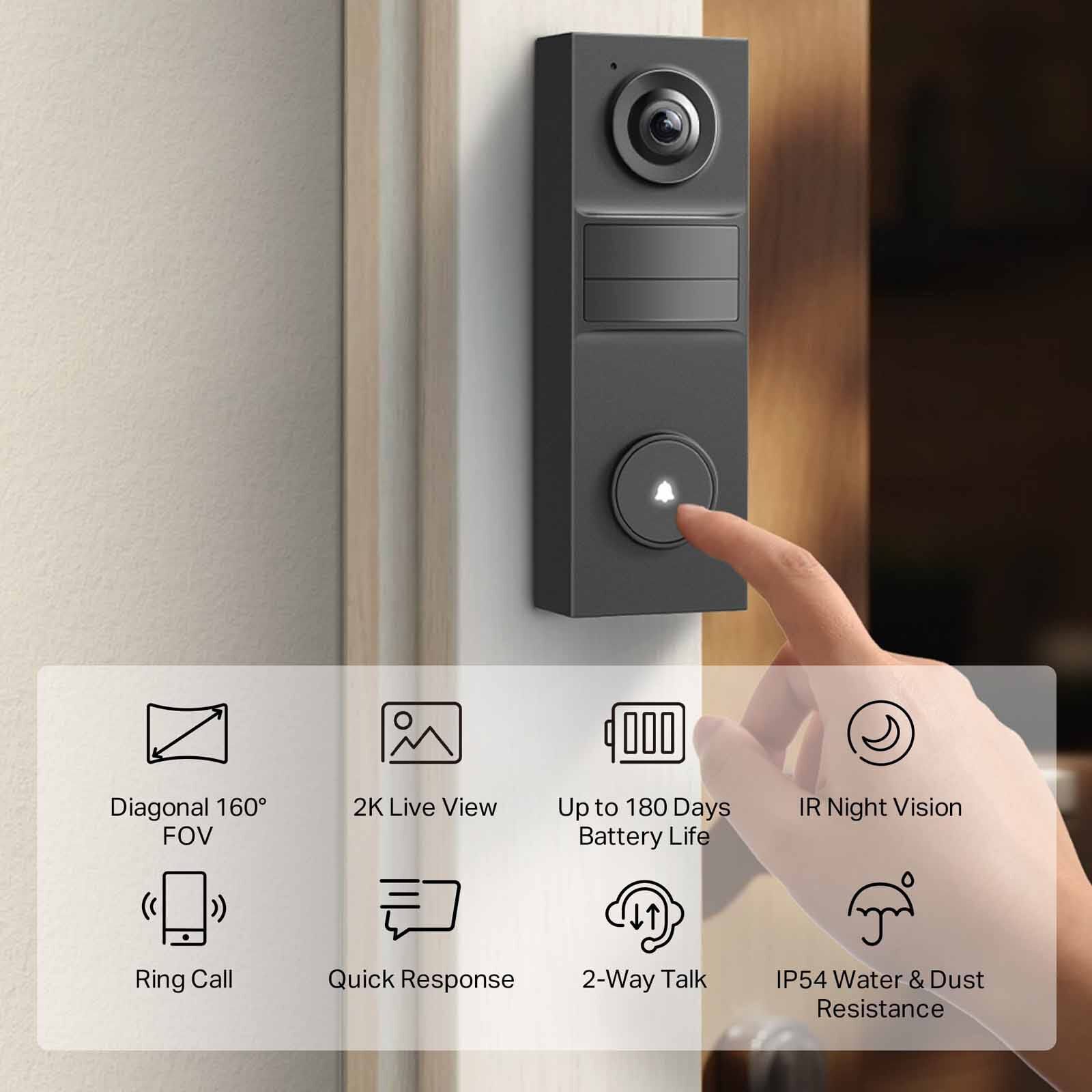 TP LINK Smart Video Doorbell Mini TAPO D205-image 8
