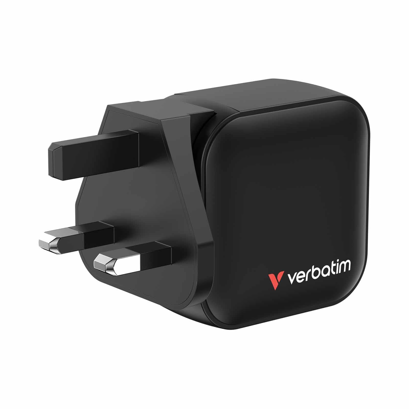 VERBATIM Mini Gan Charger 70w 3 Port Us Plug W Eu And Uk Adapter VM32229-image 8