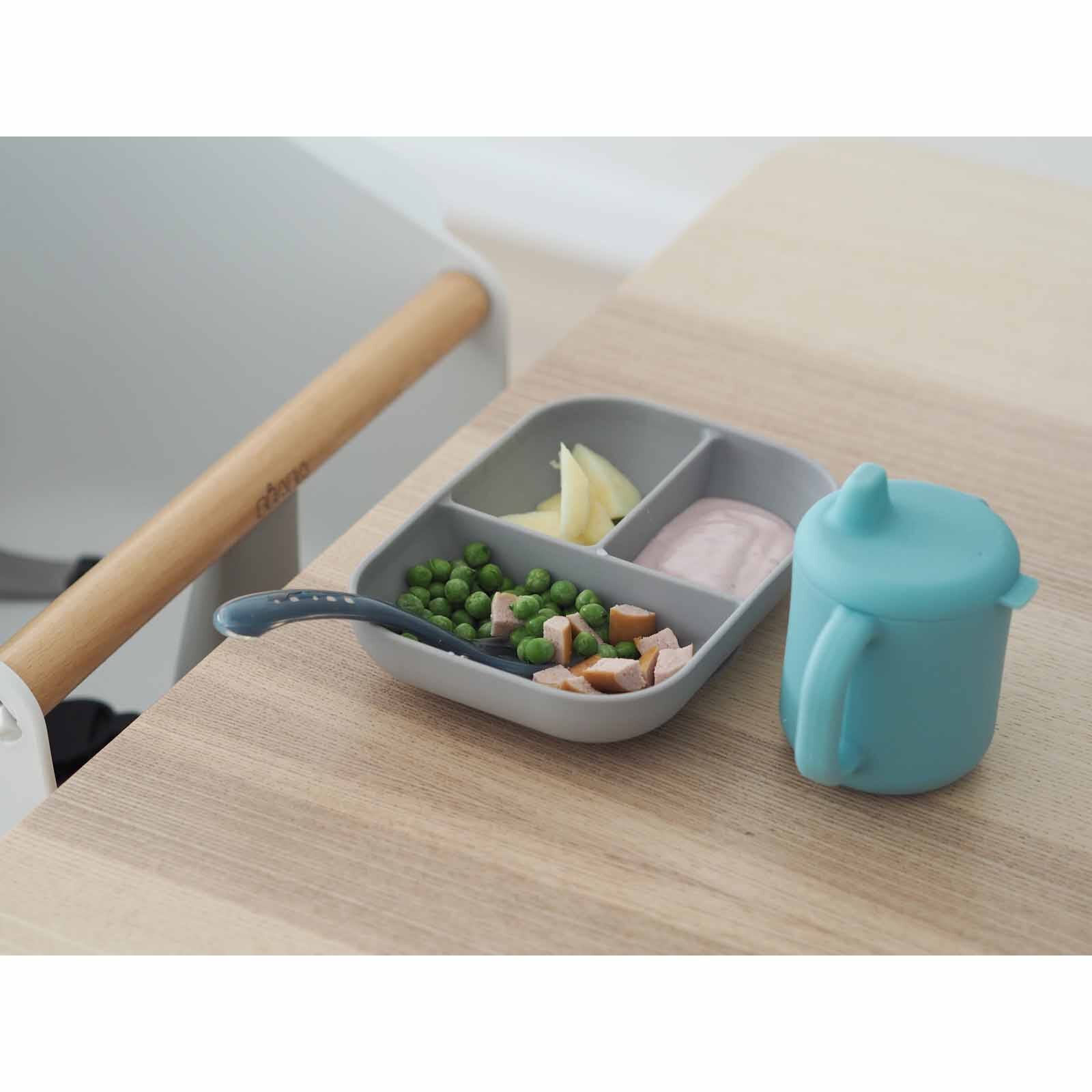 BEABA Learning Set - Blue/grey (online) SILICONE-image 2