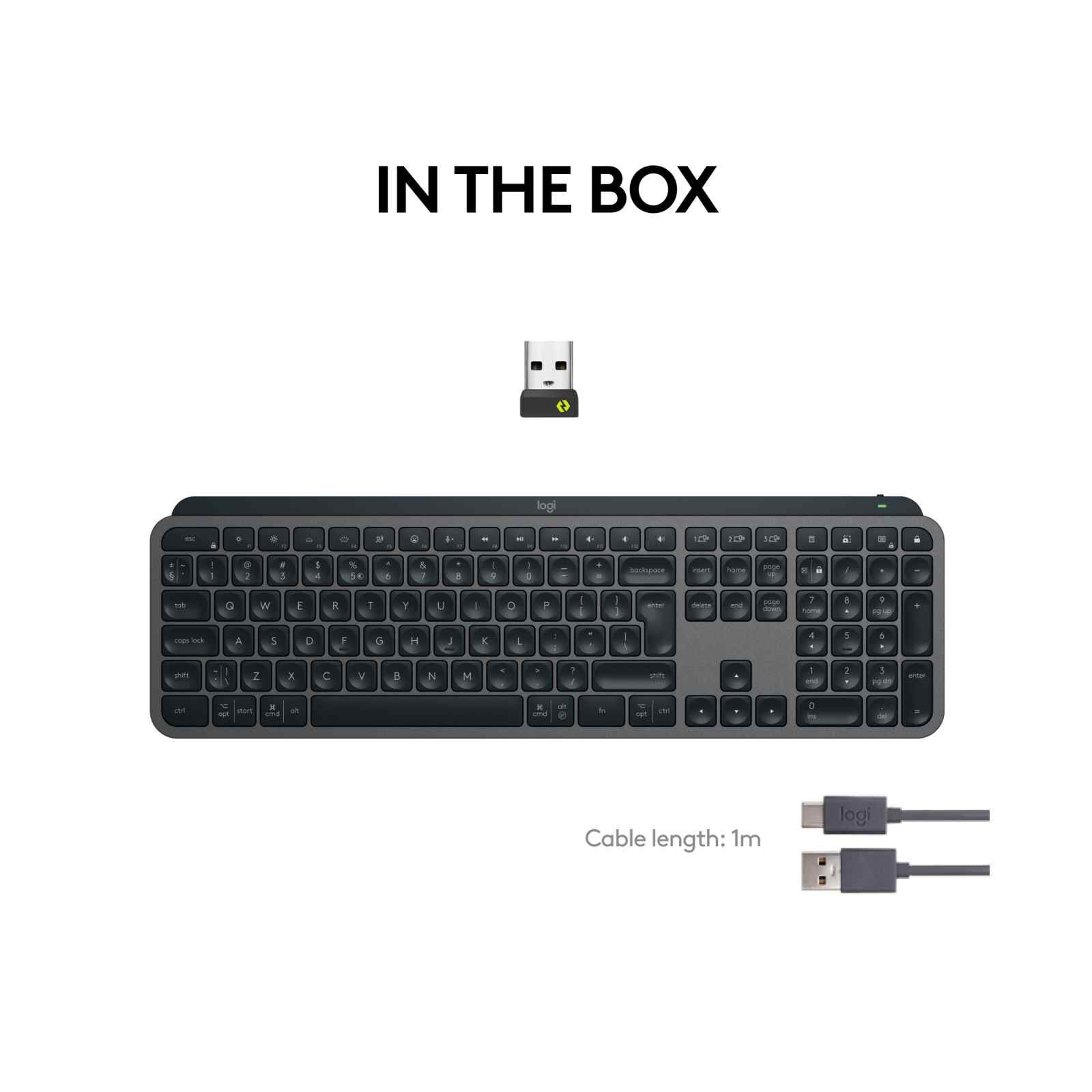 LOGITECH Mx Keys S Illuminated Keyboard Graphite 920-011563-image 4