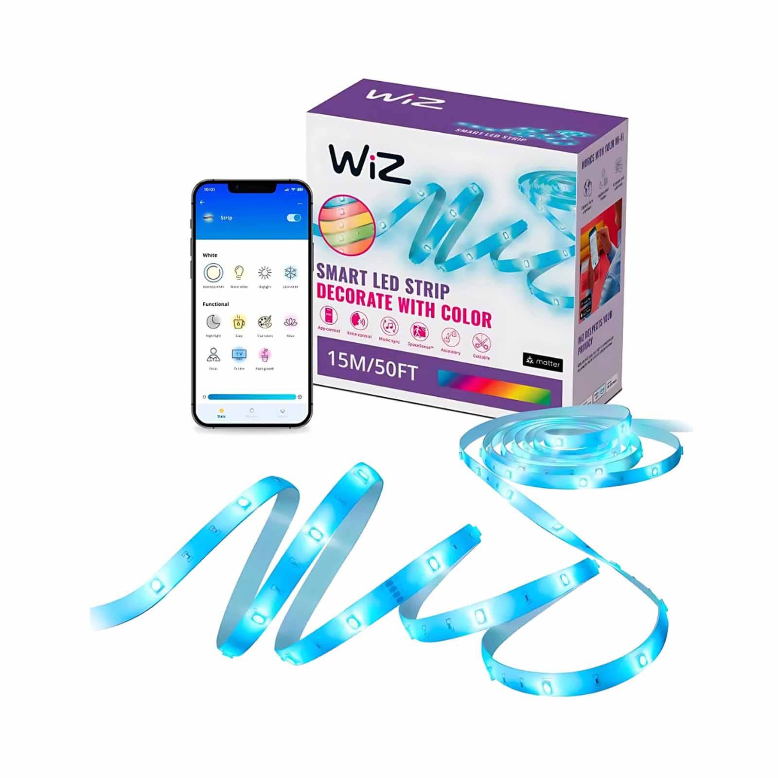 WIZ Rgb Led Strip 15m Uk Plug Color 929004126417-image 1