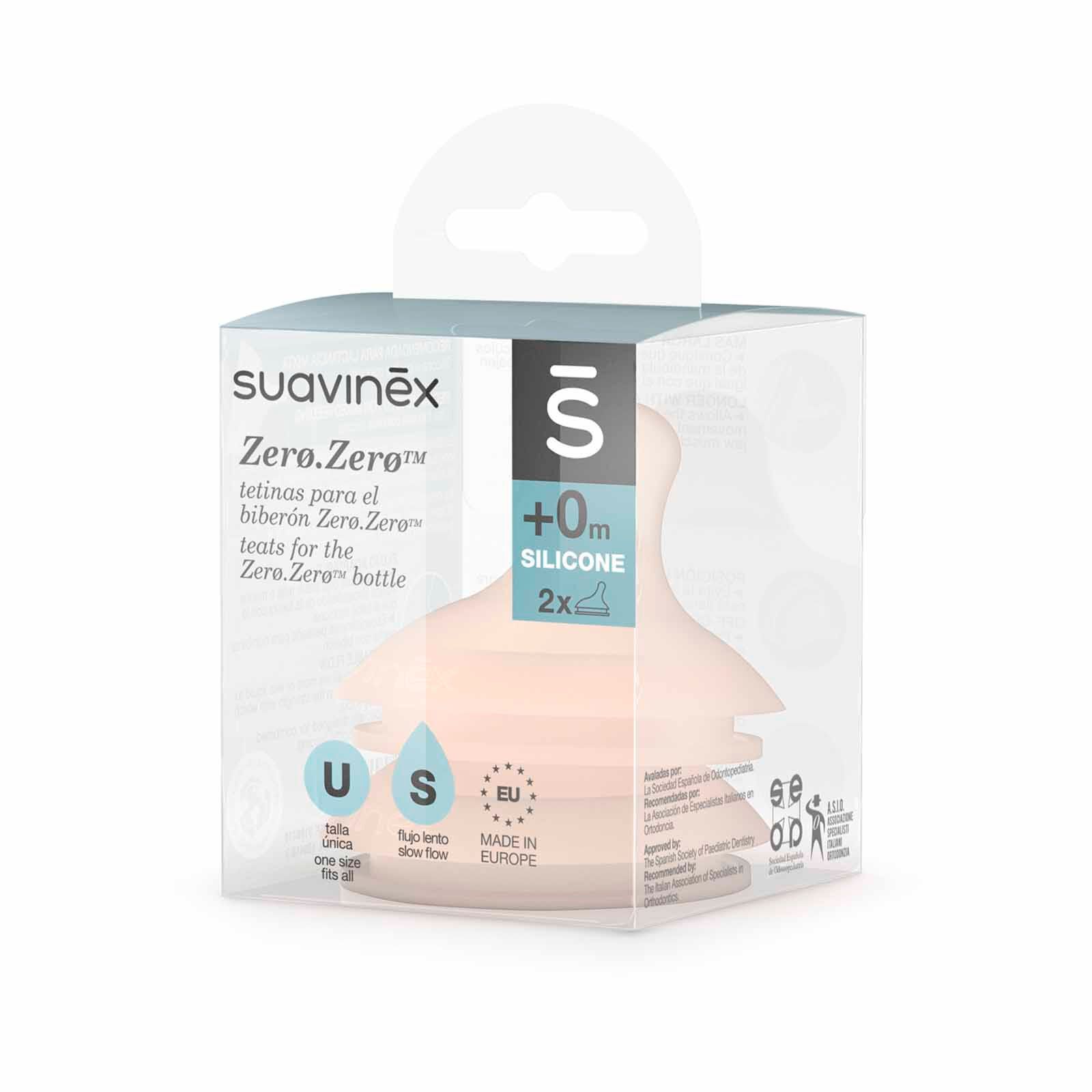 SUAVINEX Silicone Teat X 2 - Slow Flow 0m (online) ZERO ZERO-image 6