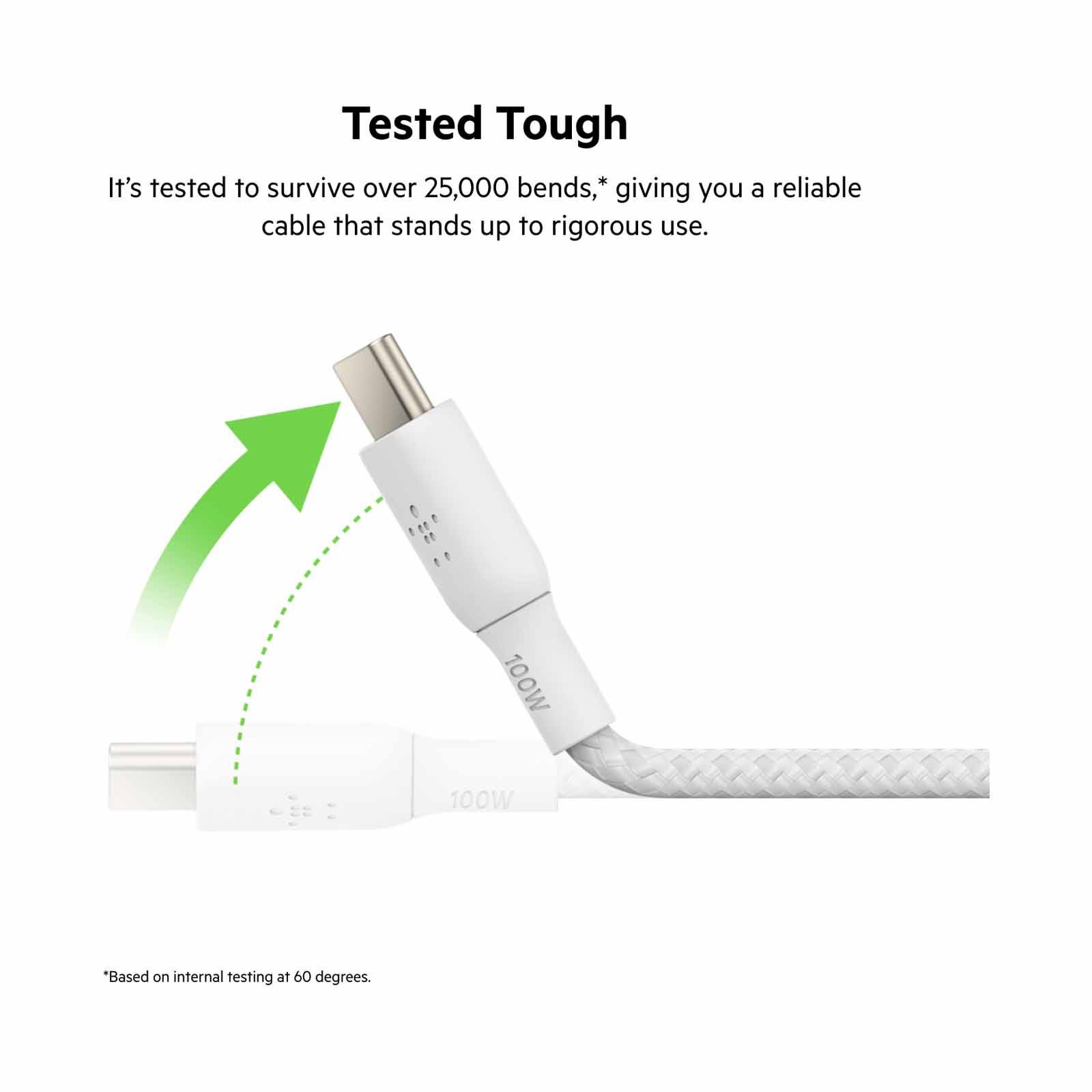 BELKIN Boostcharge Usb-c To Usb-c Cable 100w 3m White CAB014BT3MWH-image 6