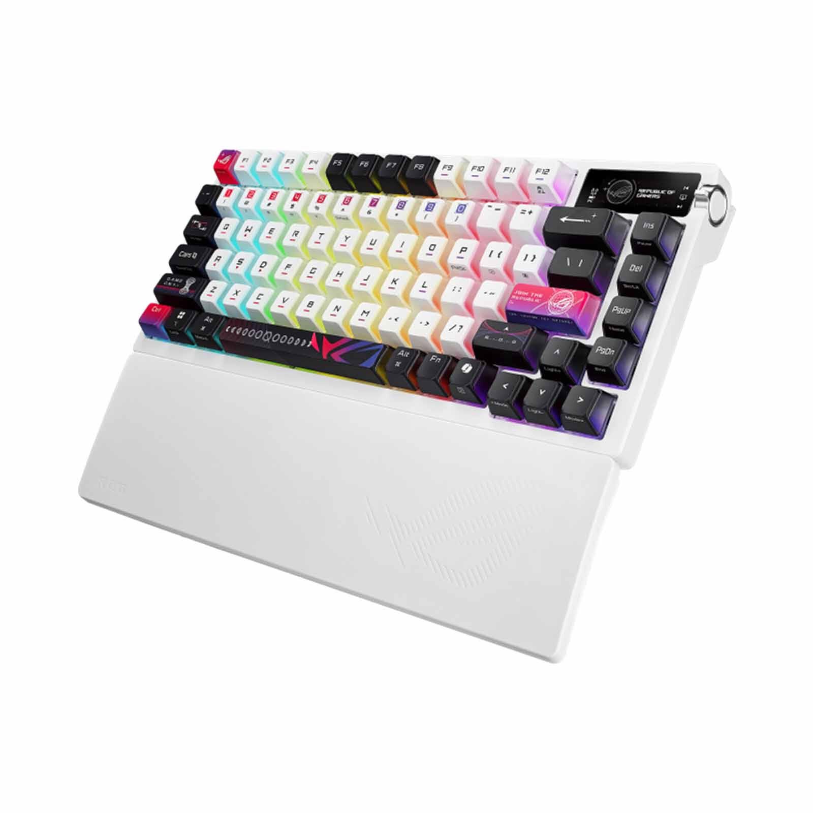 ASUS Rog Azoth X Nx Snow Wireless Custom Keyboard M704 - AZOTH X NX/SW (PBT)-image 2