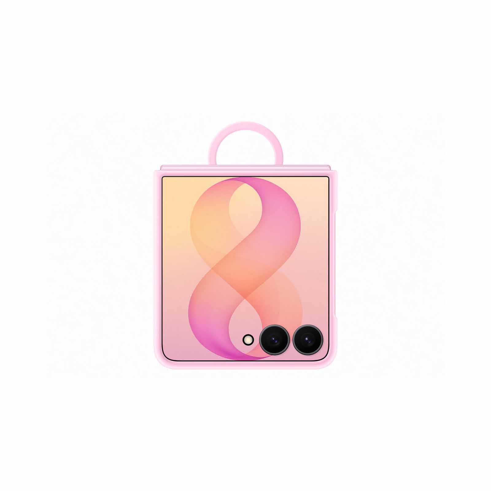 SAMSUNG Galaxy Z Flip8 Silicone Ring Magnet Case Pink EF-EF776CVEGWW-image 3