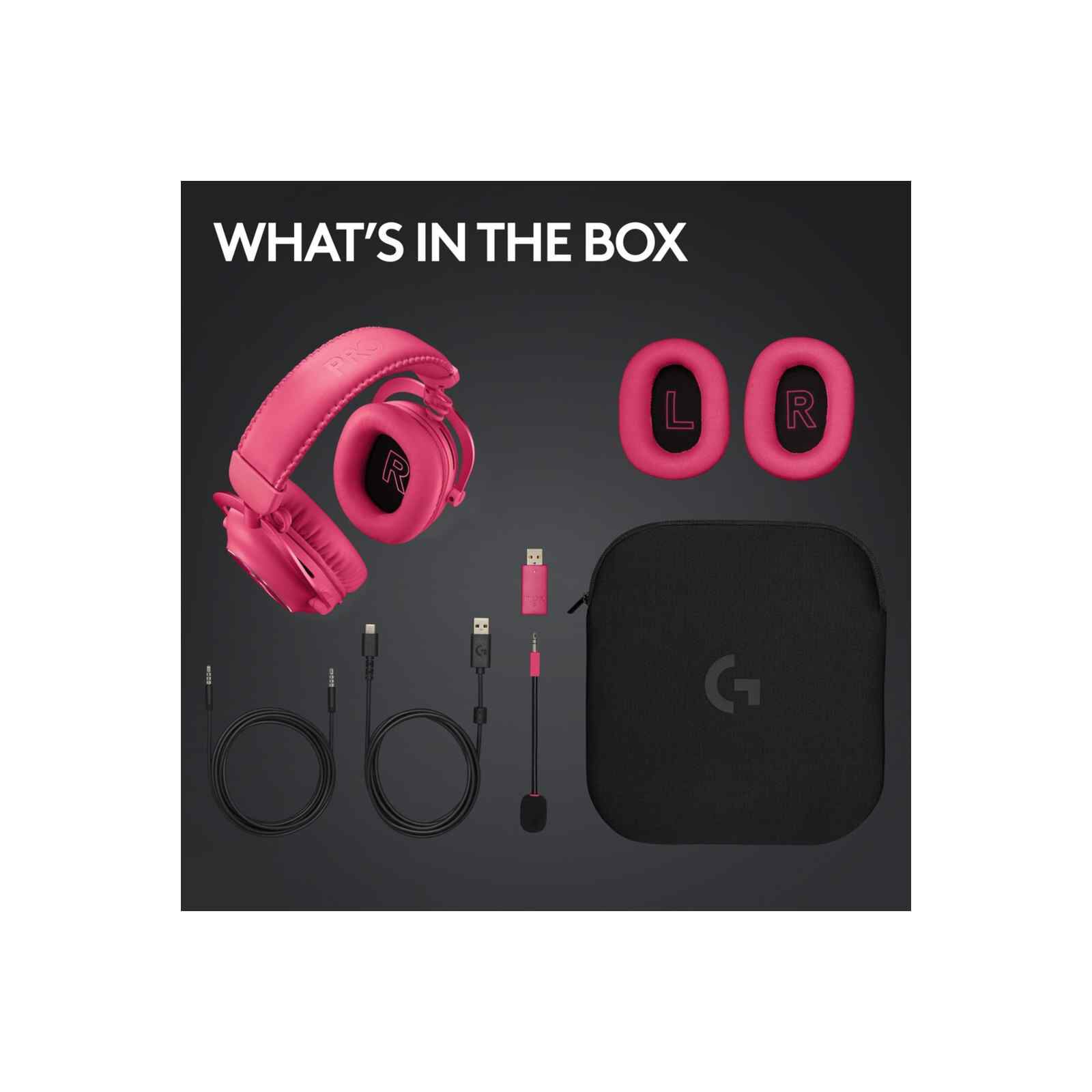 LOGITECH G Pro X 2 Lightspeed Bluetooth Gaming Headset Magenta 981-001276-image 11