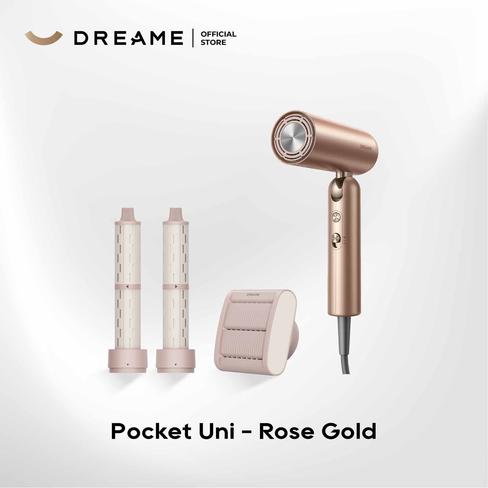 DREAME Pocket Uni High-speed Hair Dryer (1,400w) - Rose Gold DM-UNHPKET-RS-image 1