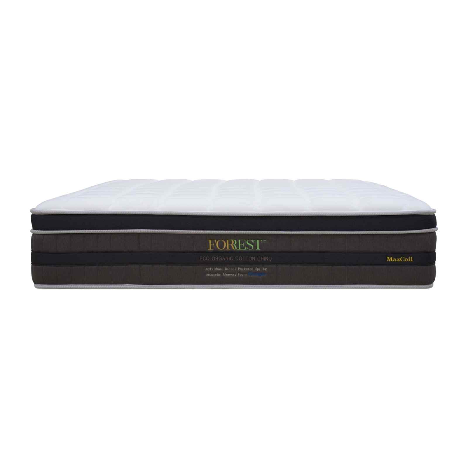 MAXCOIL Super Single Size Mattress ECO ORGANIC COTTON CHINO-image 1