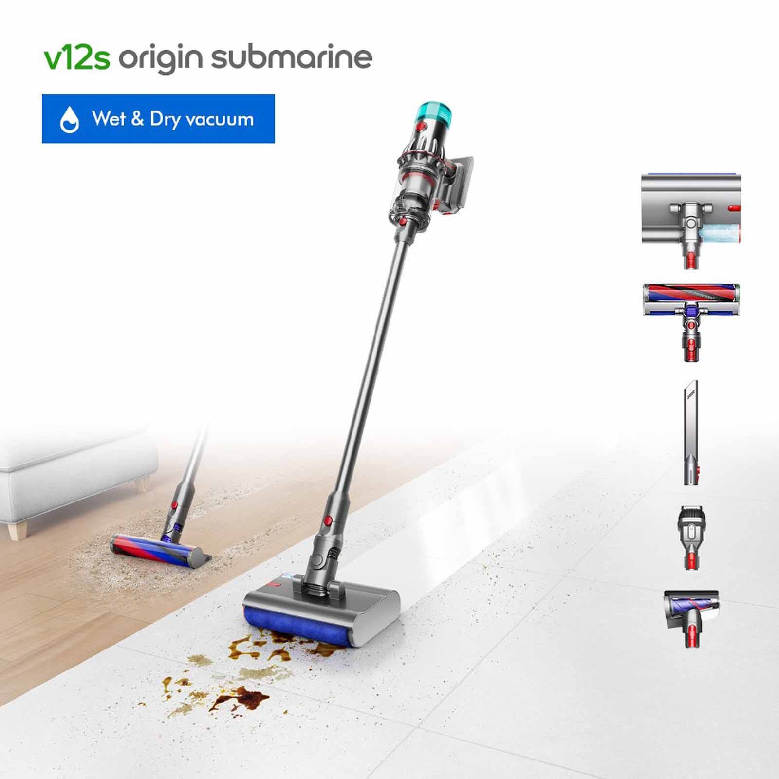 DYSON Handstick Cordless Vacuum Cleaner With Hepa (499075-01) V12 ORIGIN SUBAMRINE - 499075-01-image 1