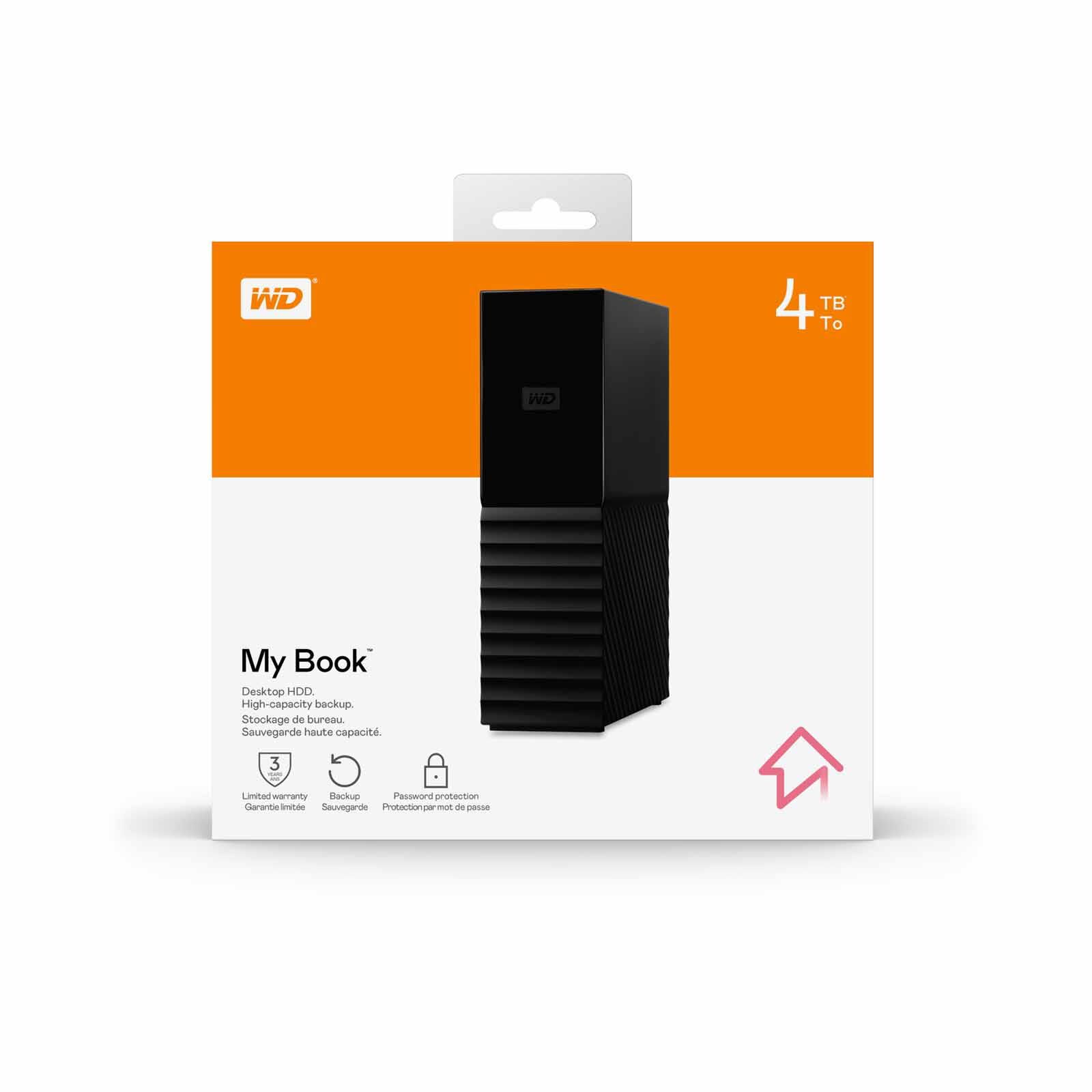 WESTERN DI My Book Desktop 4tb Harddisk WDBBGB0040HBK-SESN-image 6