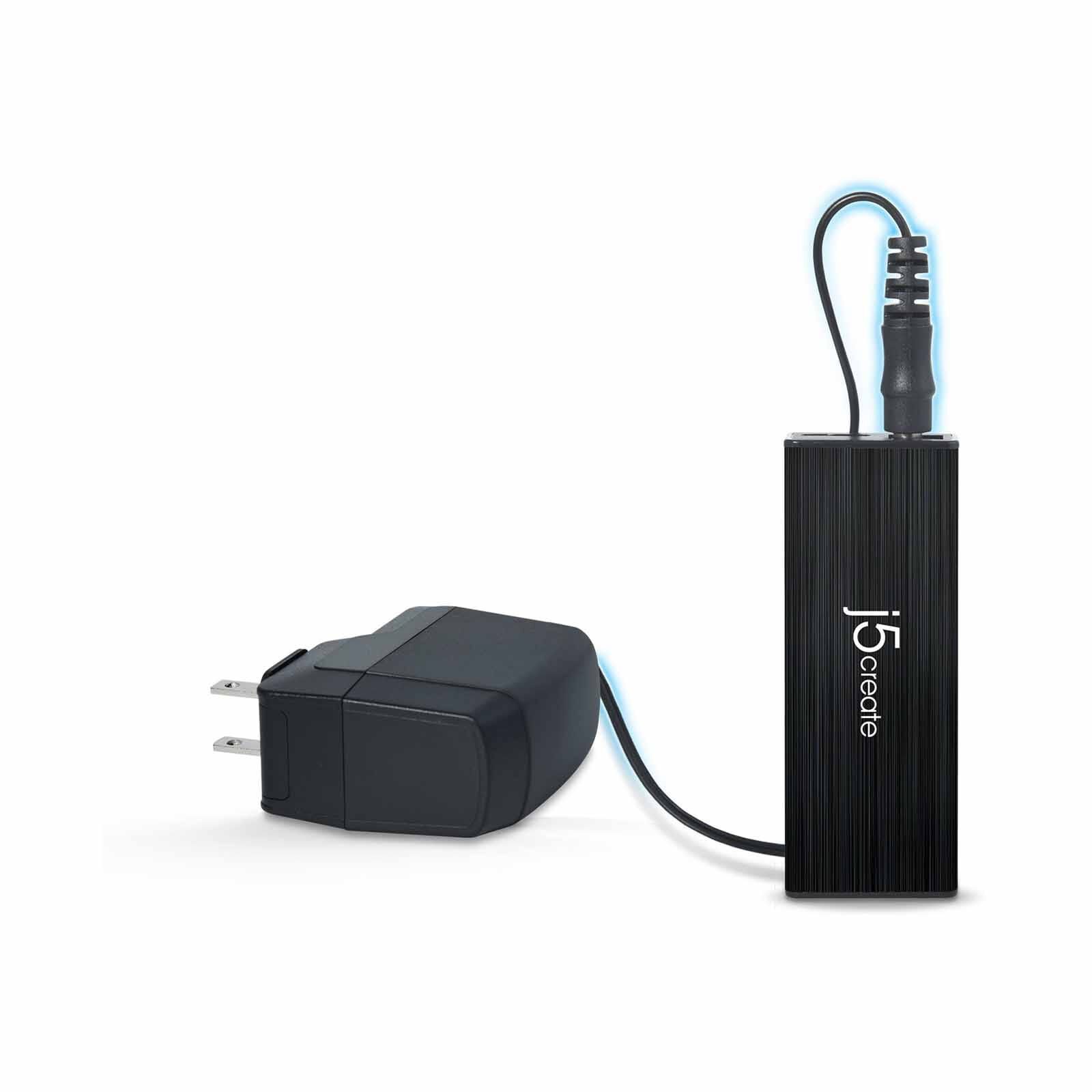 J5CREATE 4-port Usb 3.0 Mini Hub With Ac Adapter JUH340-image 3