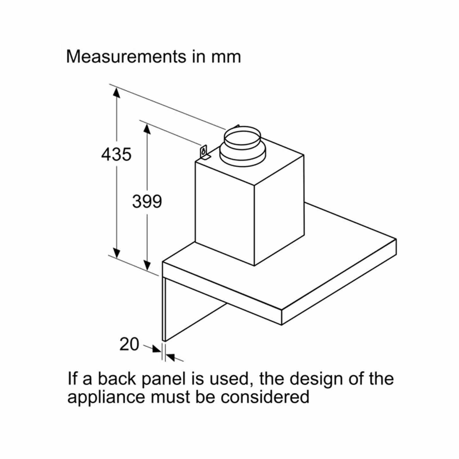 BOSCH 90cm Chimney Box Hood - Black (exclude Installation) DWB97BK61T-image 9