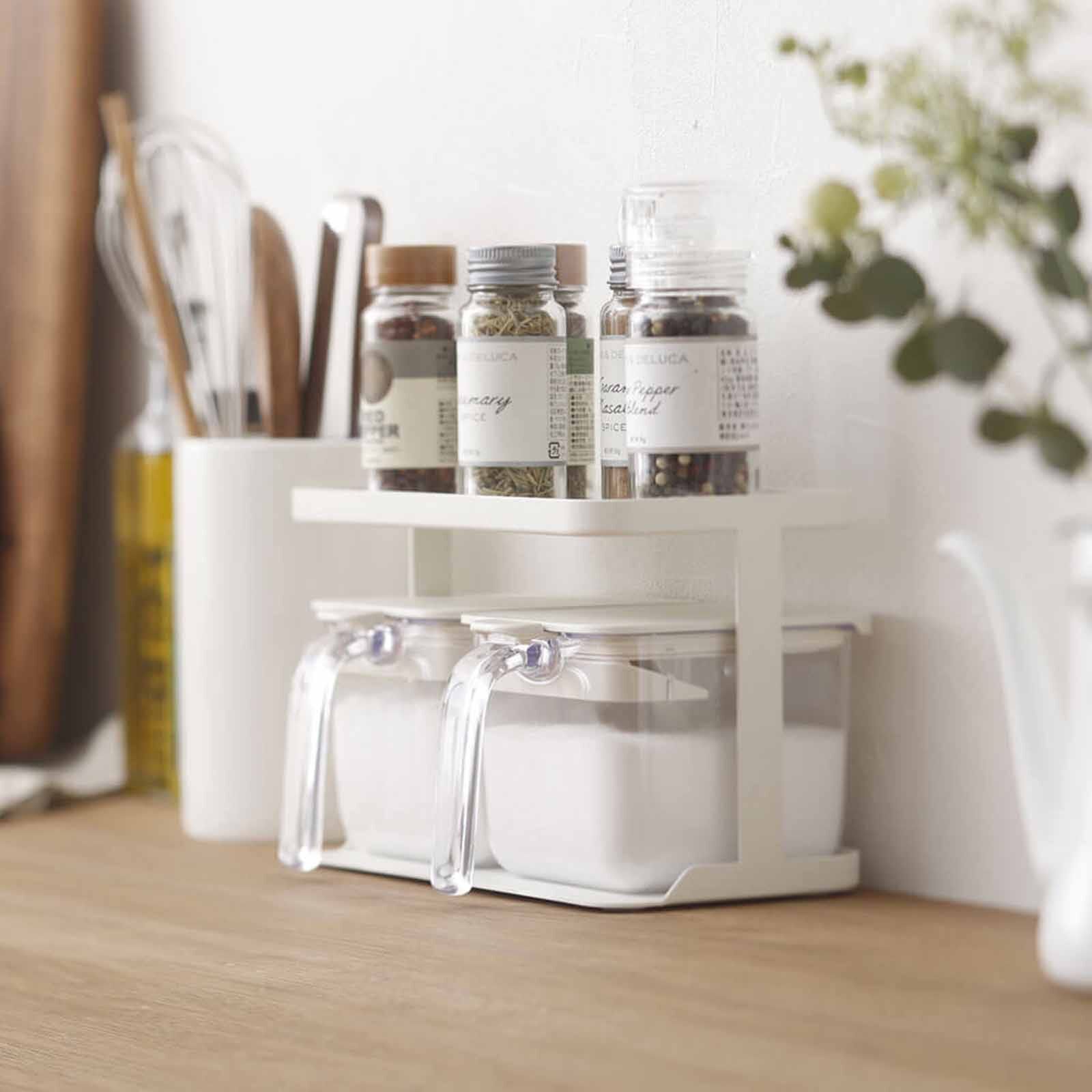 MARNA Good Lock Condiment Organisation Rack (142x142x118mm) - White K749-W-image 7
