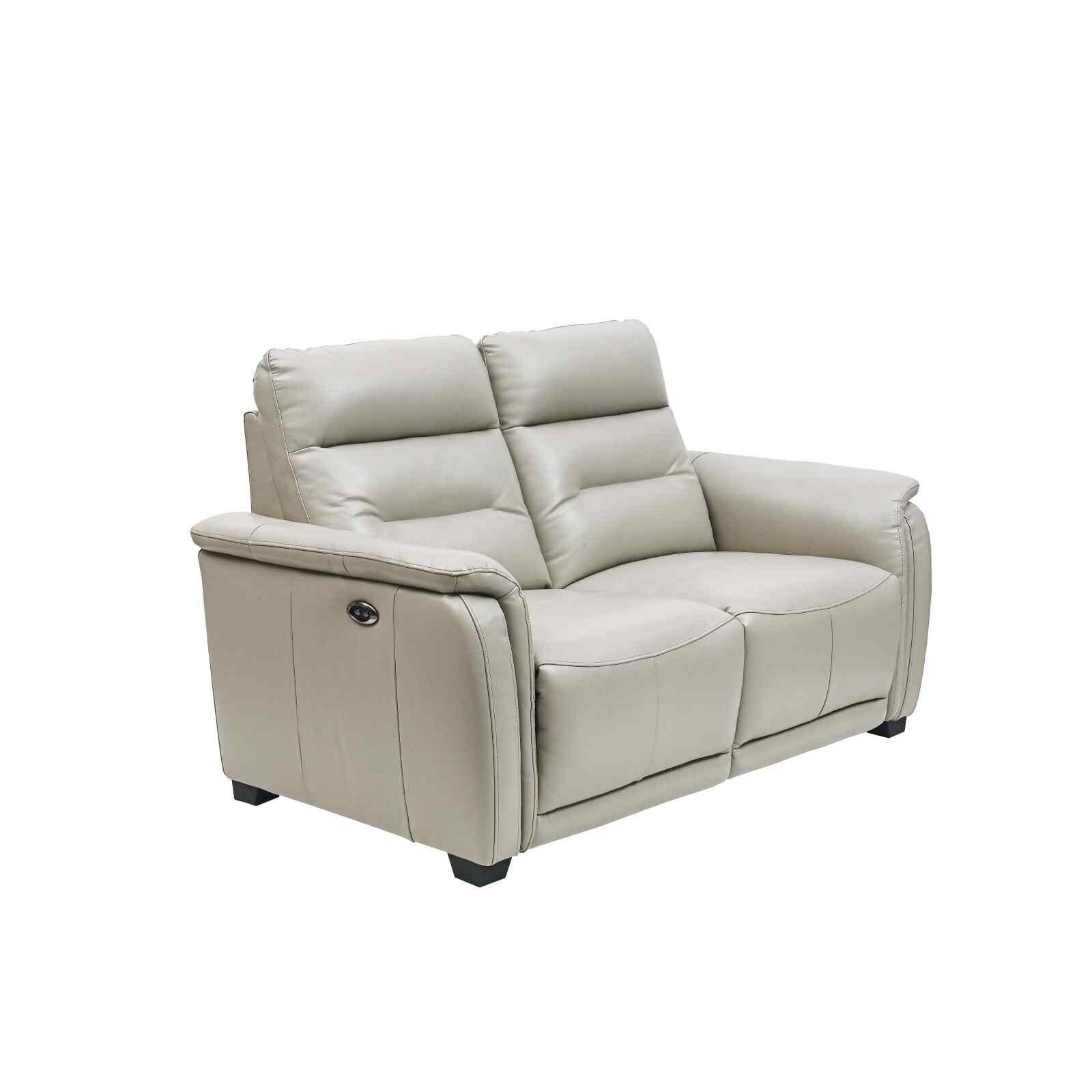 2rr Seater (fl-m) Grey Full Leather Incliner Sofa METROPOLIS-image 2