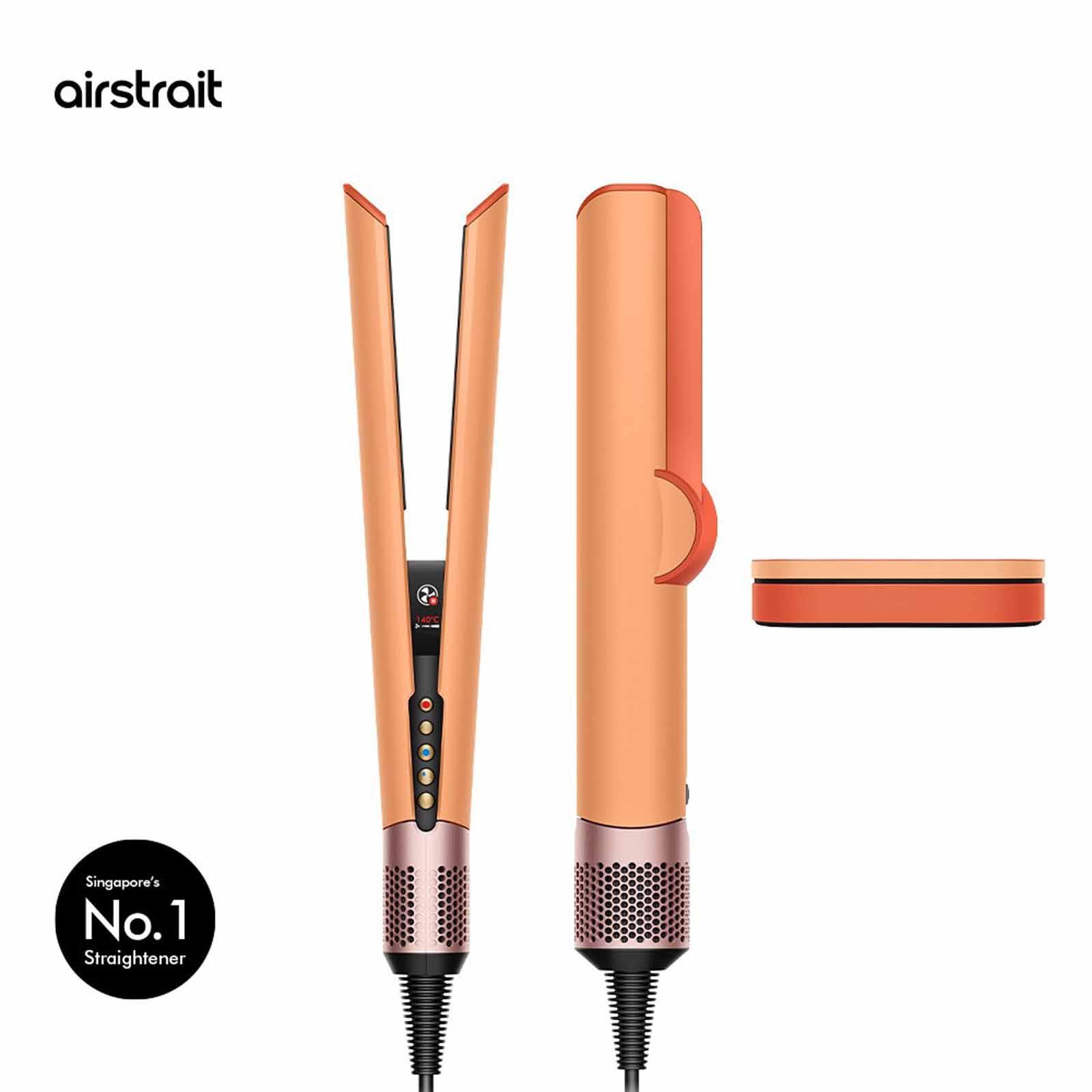 DYSON Ht01 Airstrait Dryer And Straightener (254842-01) - Ceramic Apricot/topaz HT01 UK/IE/HK/MY/SG CEAPC/TZ (BL)-image 1
