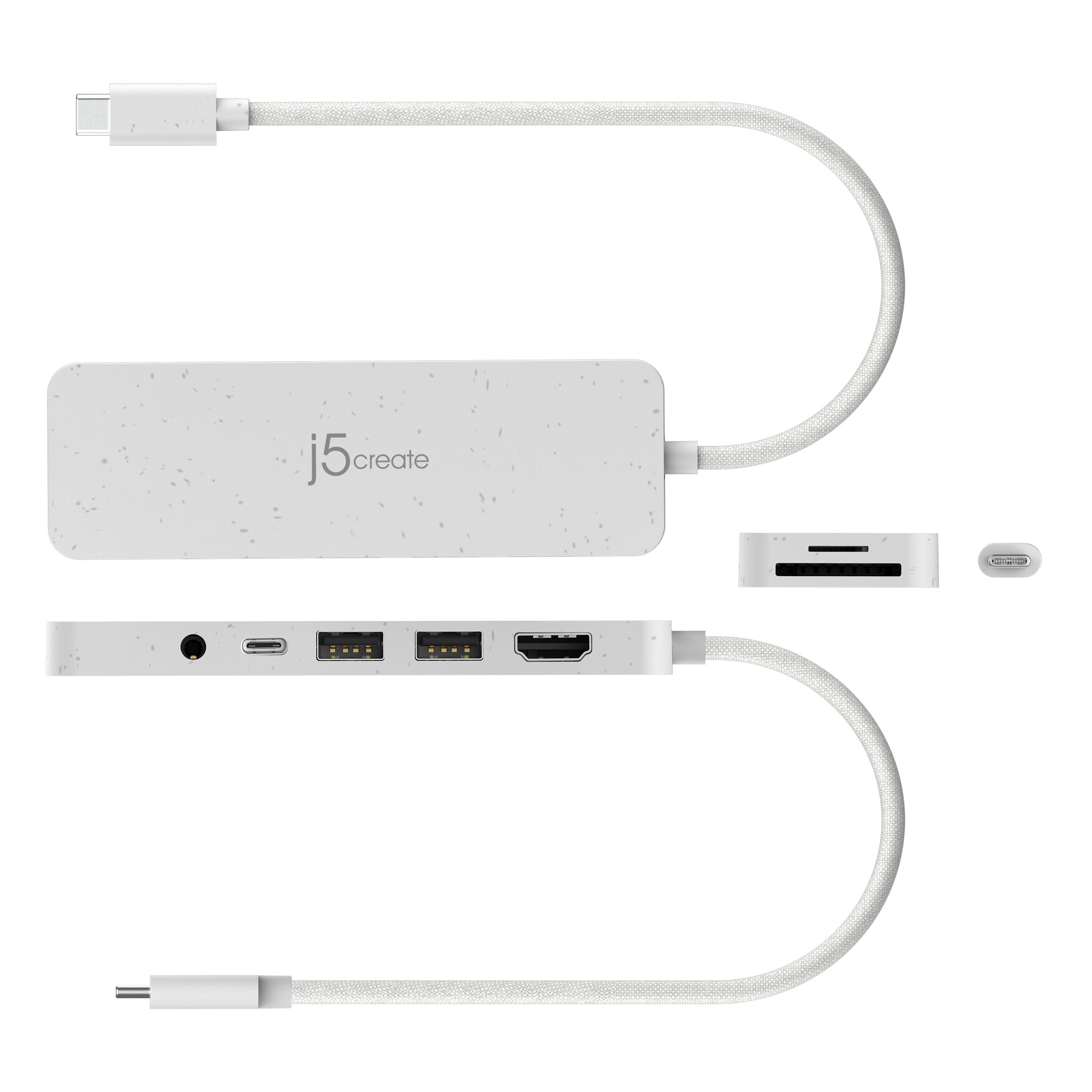 J5CREATE Usb-c Multi-port Hub With Power Delivery (white) JCD373EW-image 3