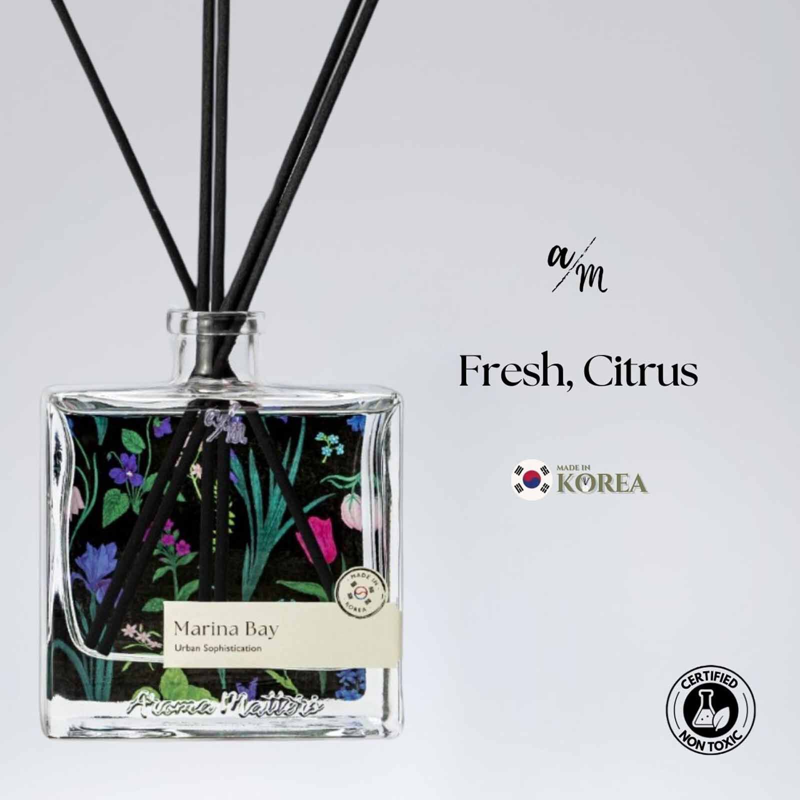 AROMA MATT Marina Bay Reed Diffuser 4.05 Fl.oz (120ml) BOTTLE120-MARINA BAY-image 2