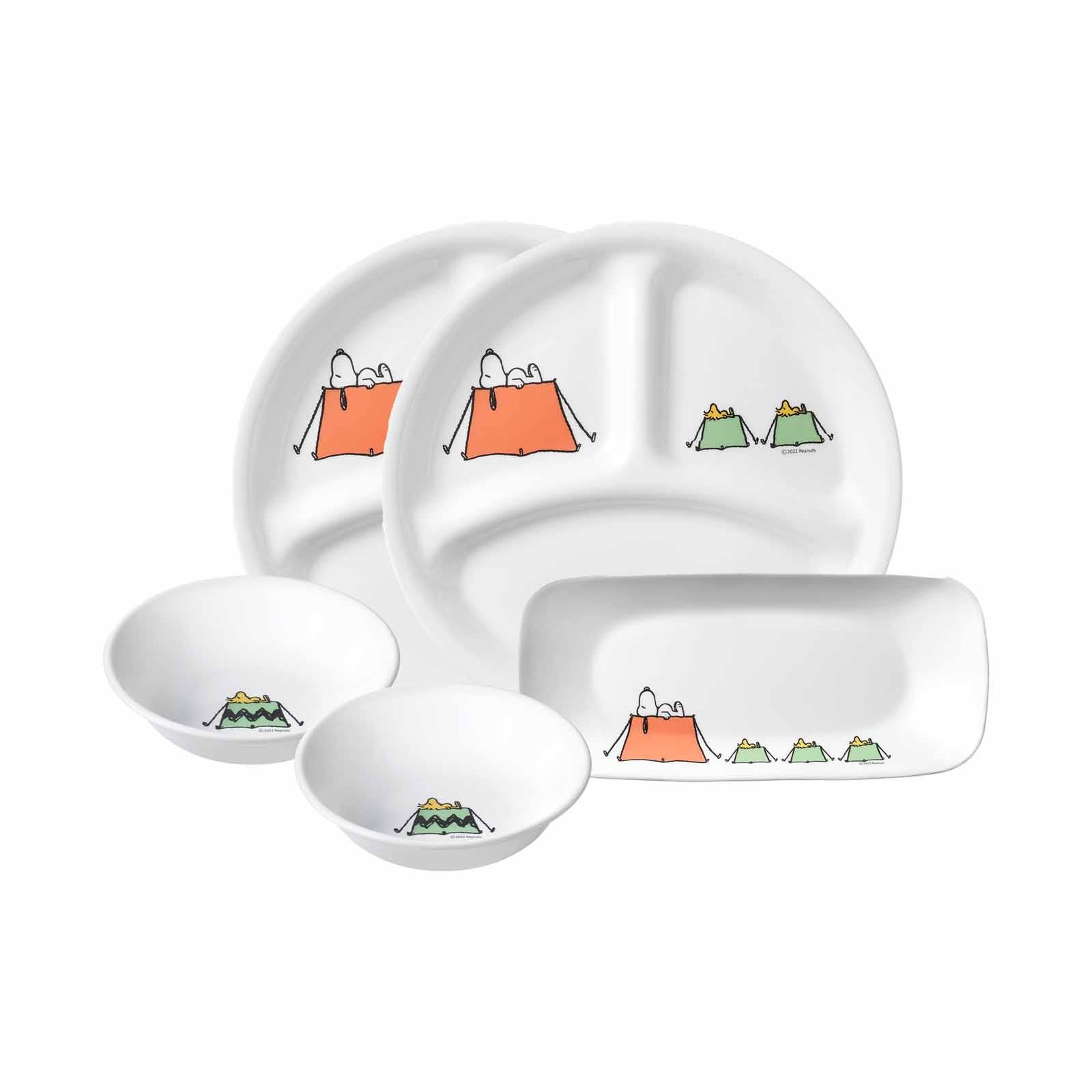 CORELLE 5pc Dinner Set - Snoopy Camping 5A-SPP-SS-image null
