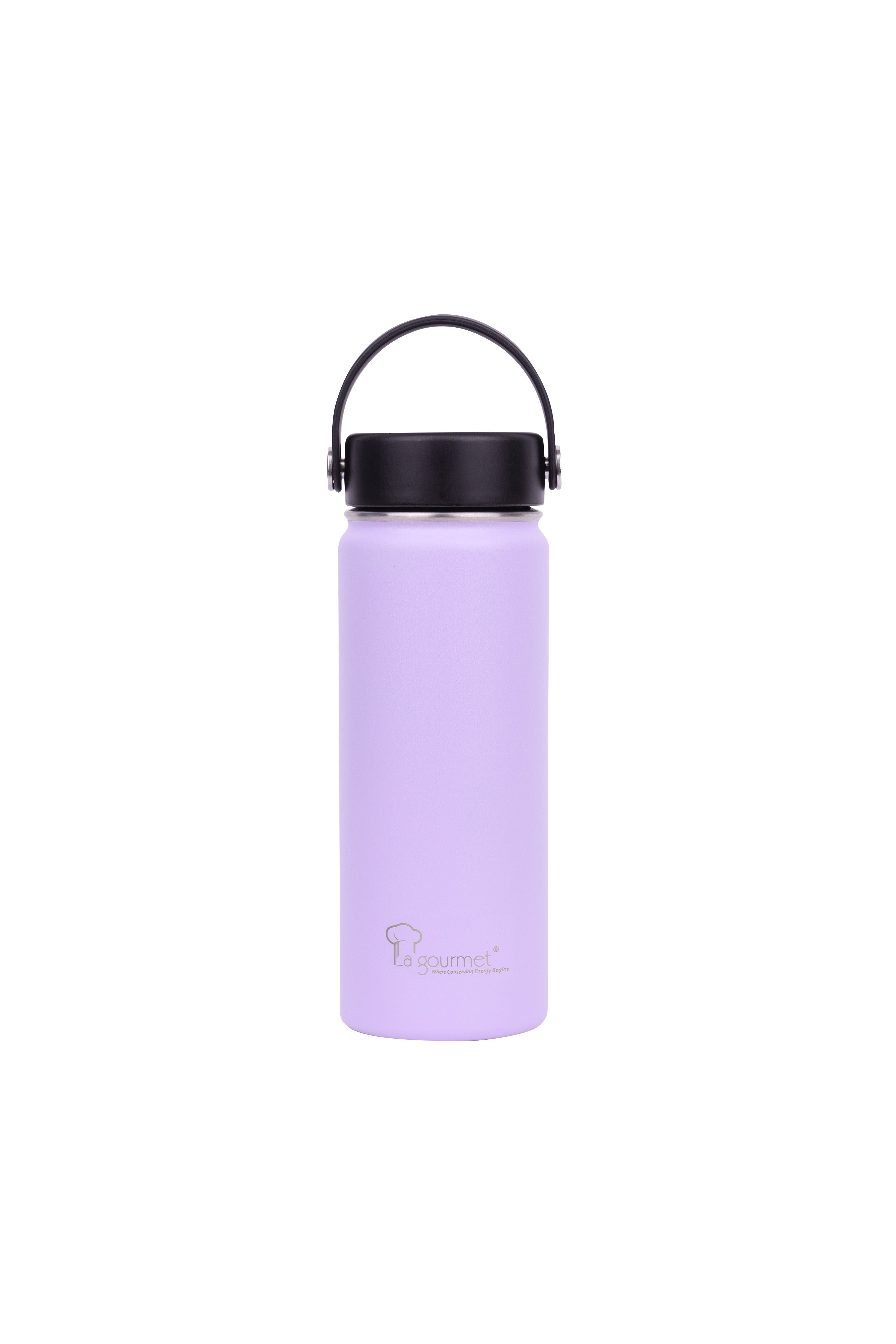 LA GOURMET Super Wide 530ml Thermal Bottle - Purple LGSE412089-image 1