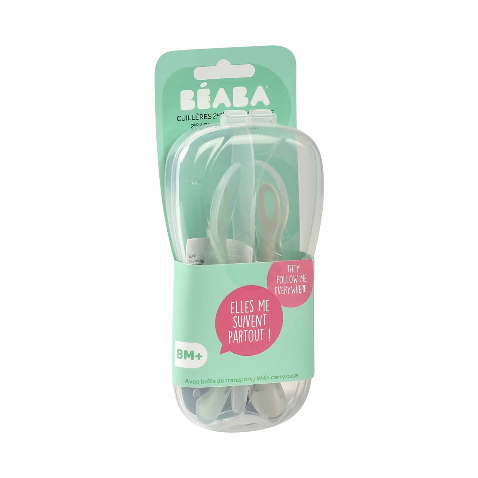 BEABA Soft Silicone Spoon With Case - Velvet Grey/sage Green (online) 2ND STAGE-image 4